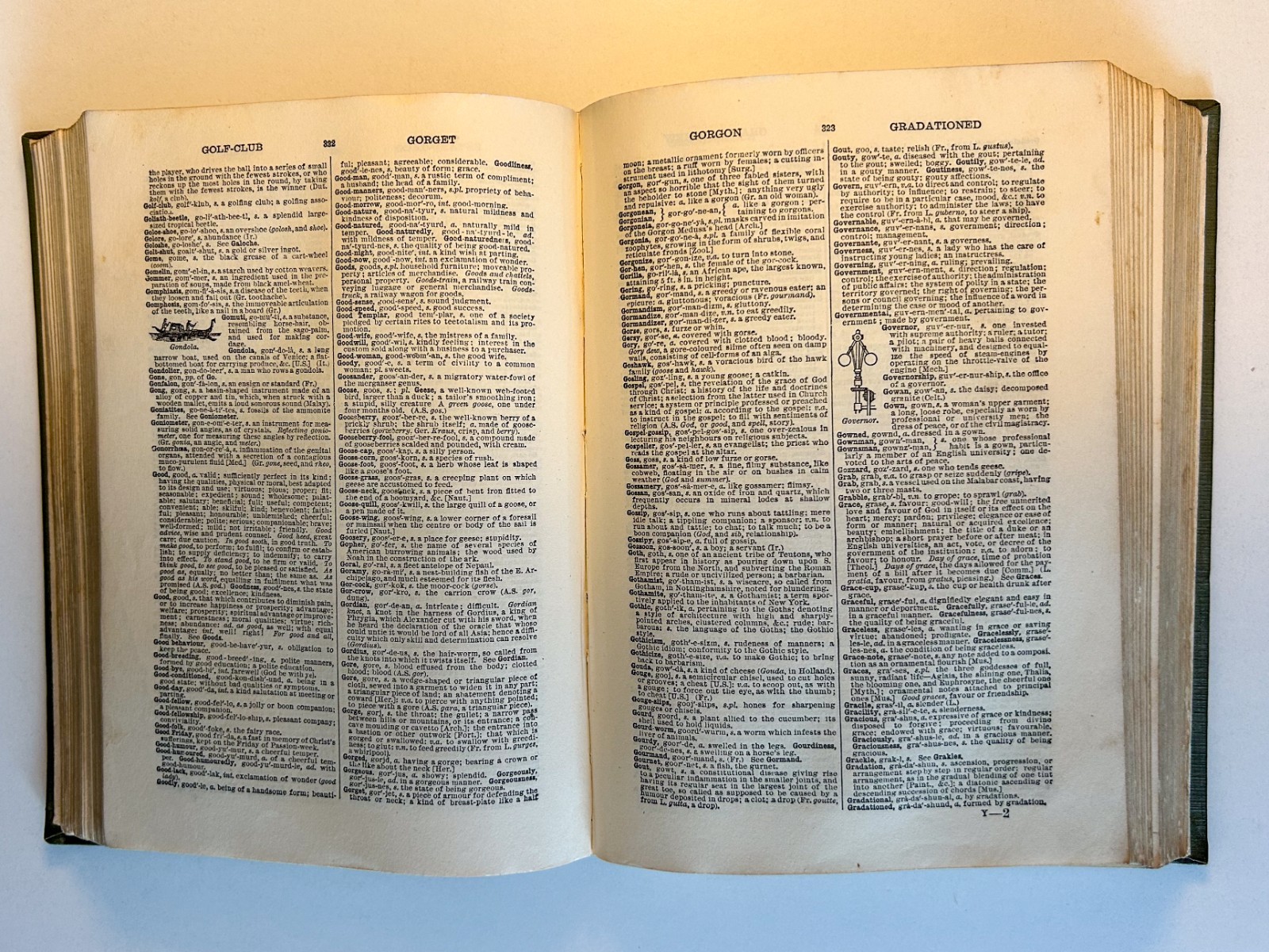 Nuttall’s Standard Dictionary English Language Rev James Wood 1922 Warne