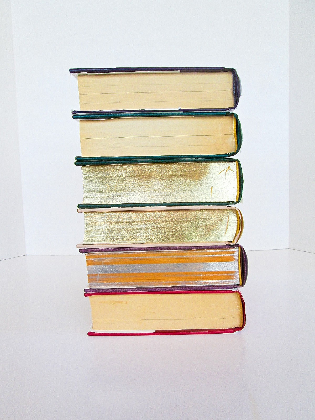 Lot of 6 Readers Digest Condensed Select Hardcover Books Multicolr Staging Decor