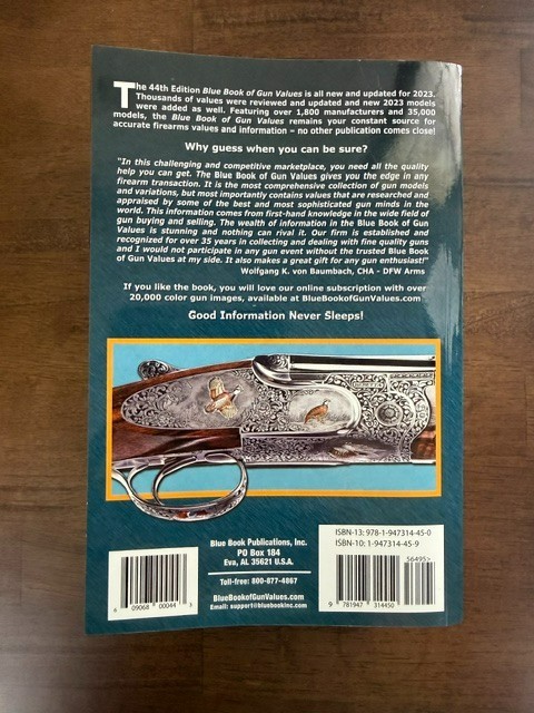 Blue Book of Gun Values (44th Edition, 2023) Softcover Good