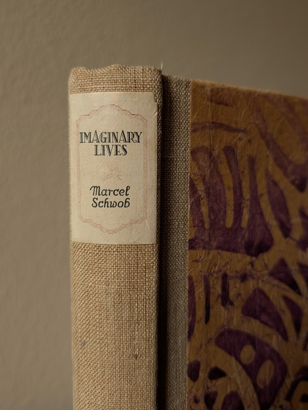 1924 ~ Imaginary Lives by Marcel Schwob RARE HARDCOVER Fin de Siècle Book
