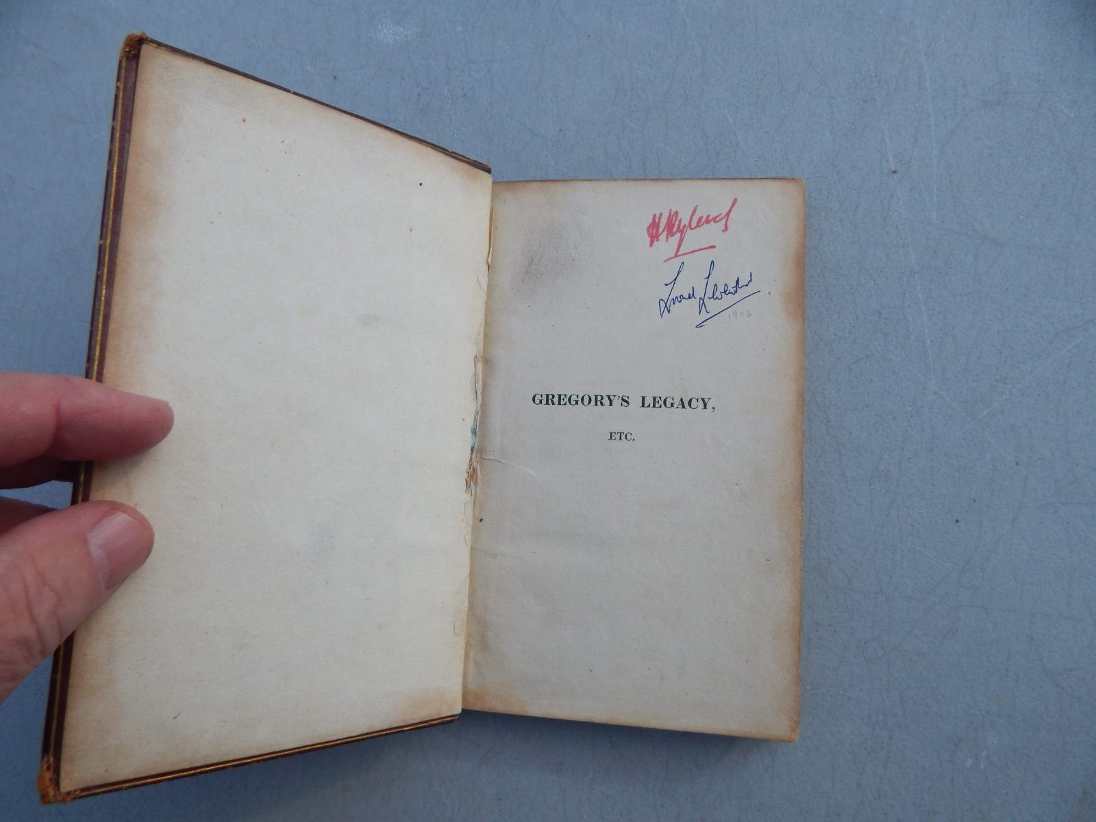 1822 FULL LEATHER “A FATHER’S LEGACY TO HIS DAUGHTERS” BY DR. JOHN GREGORY