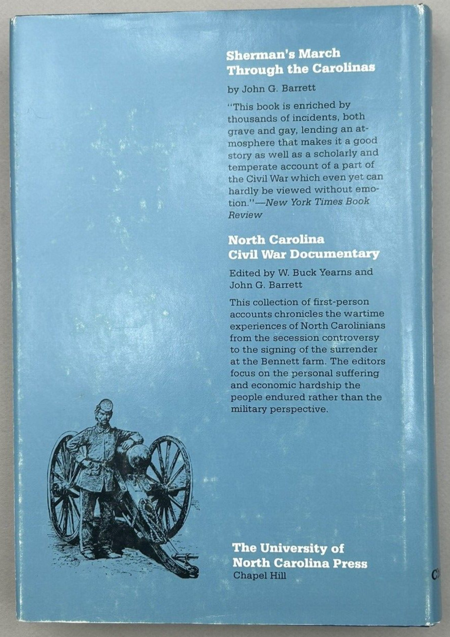 The Civil War In North Carolina Hardcover Dust Jacket Illustrated 484pg