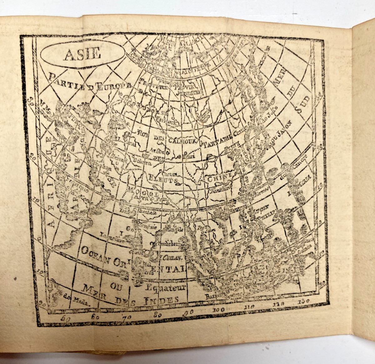 1823 Etrennes Militaires Miniature Almanac Green Morocco Map Silk