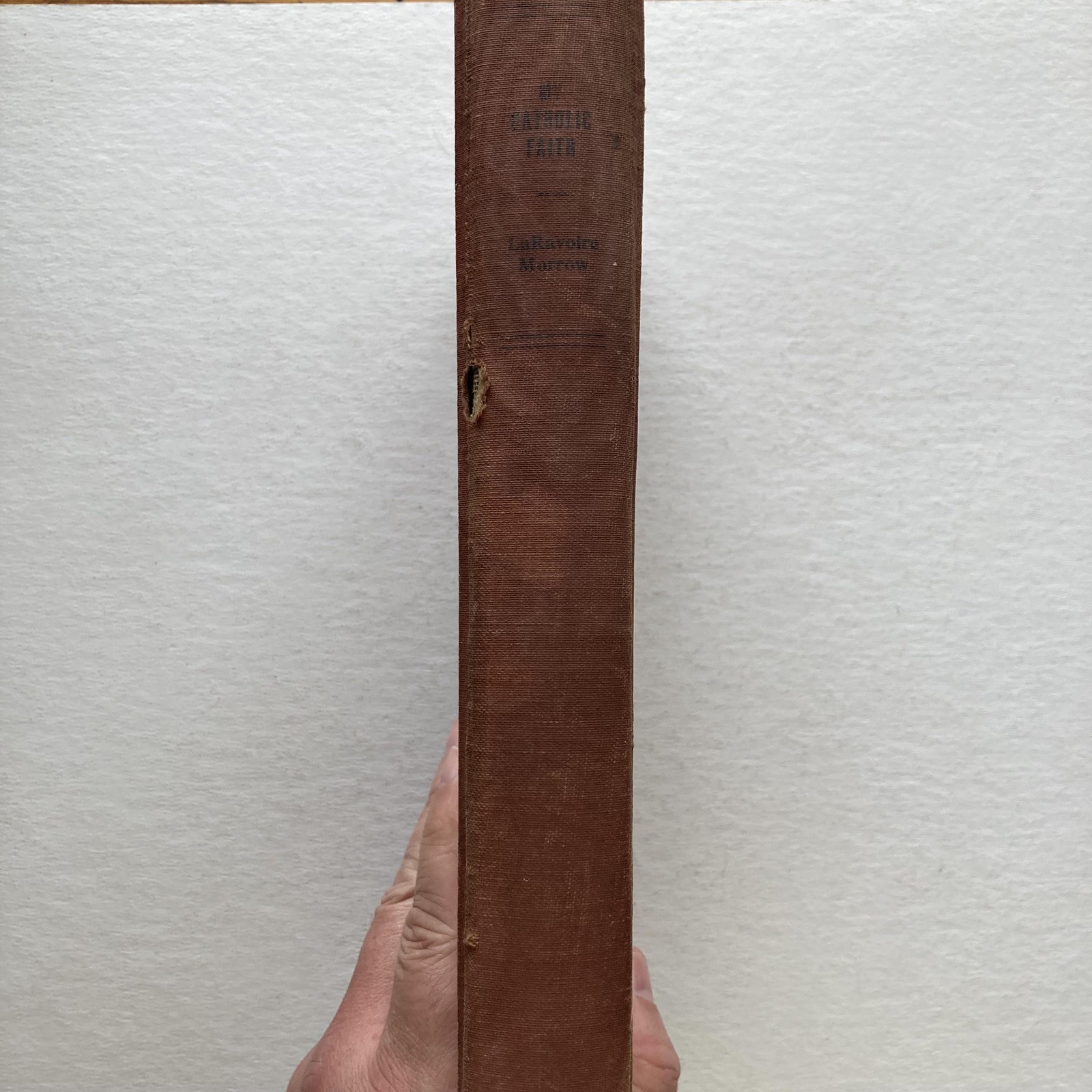 Vintage 1959 My Catholic Faith Louis L. Morrow Brown Cloth HC Illus Catholicism