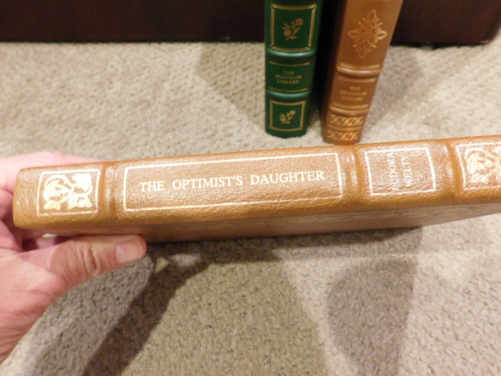 Franklin Library Lot of 3 Leather Book In This Our Lives The Optimists Daughter