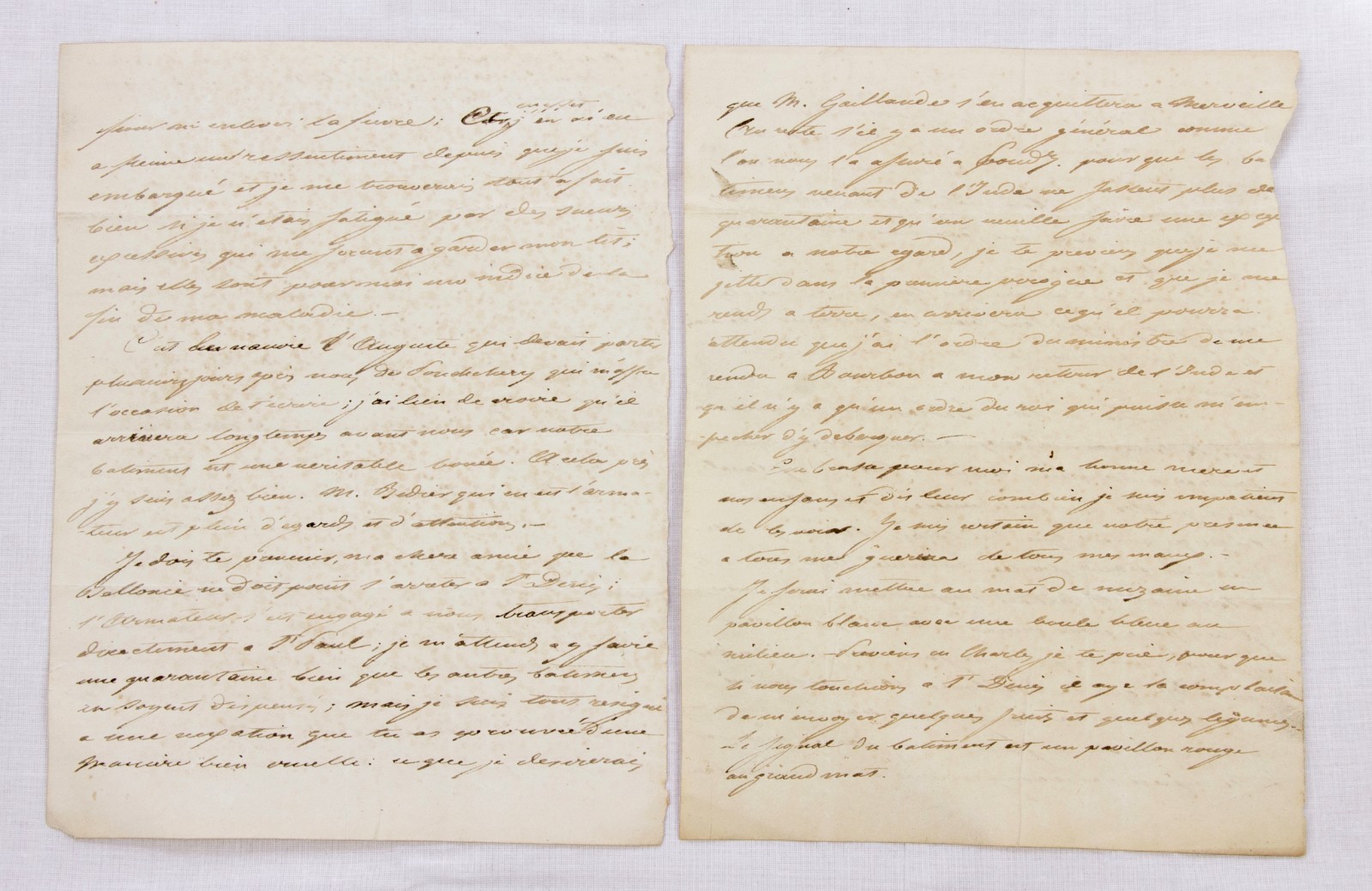 FRENCH East India Company – manuscript archive from 1747-1800 – Compagnie Indes