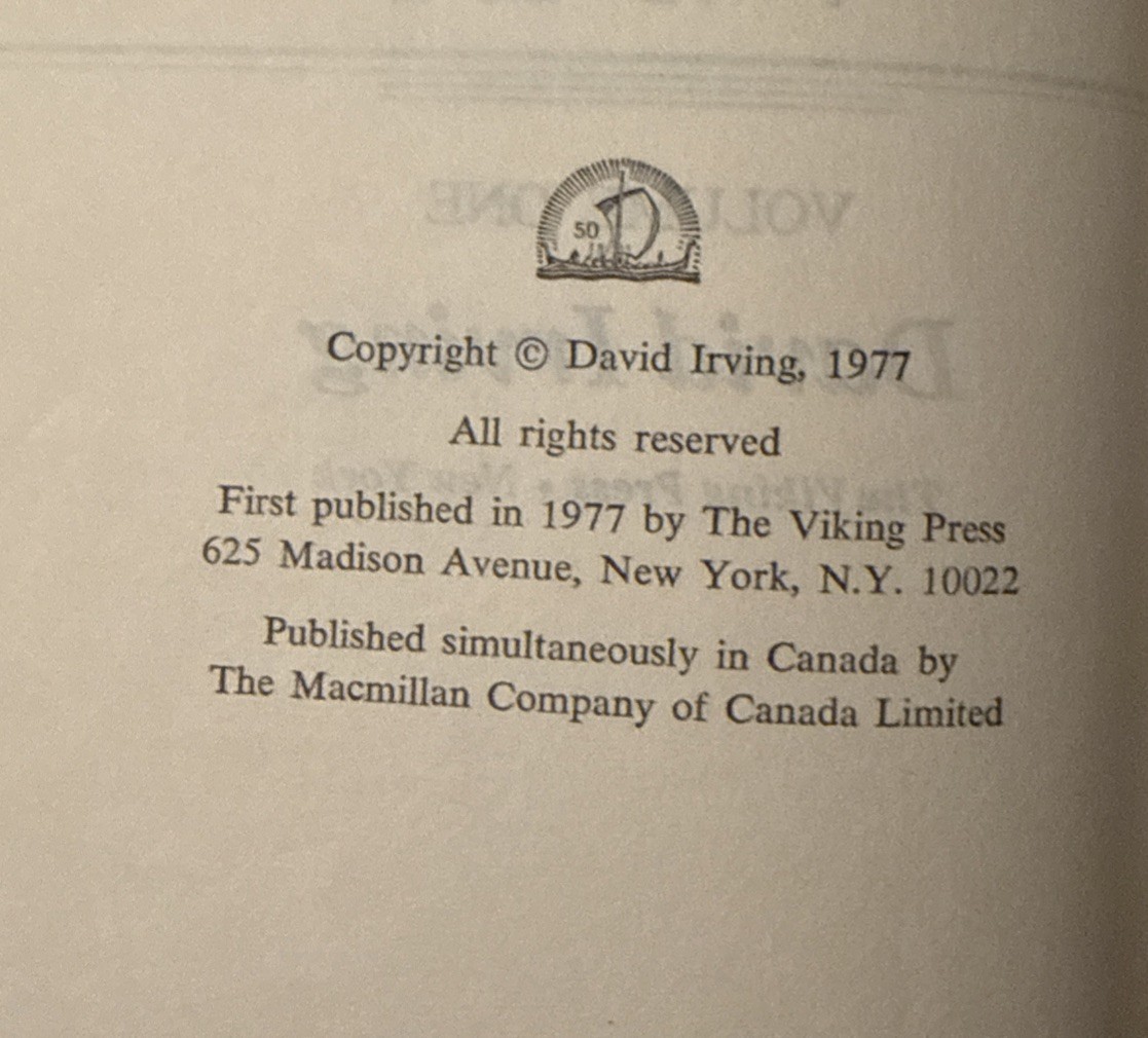 HITLER’S WAR 1977 – 2 Volume Set Viking Press