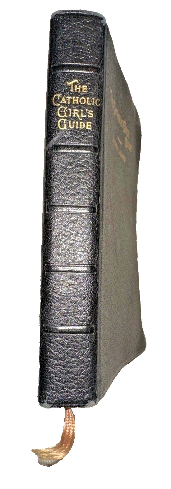 vintage 1946 the Catholic Girl’s Guide by Father Lasance black leather gold edge