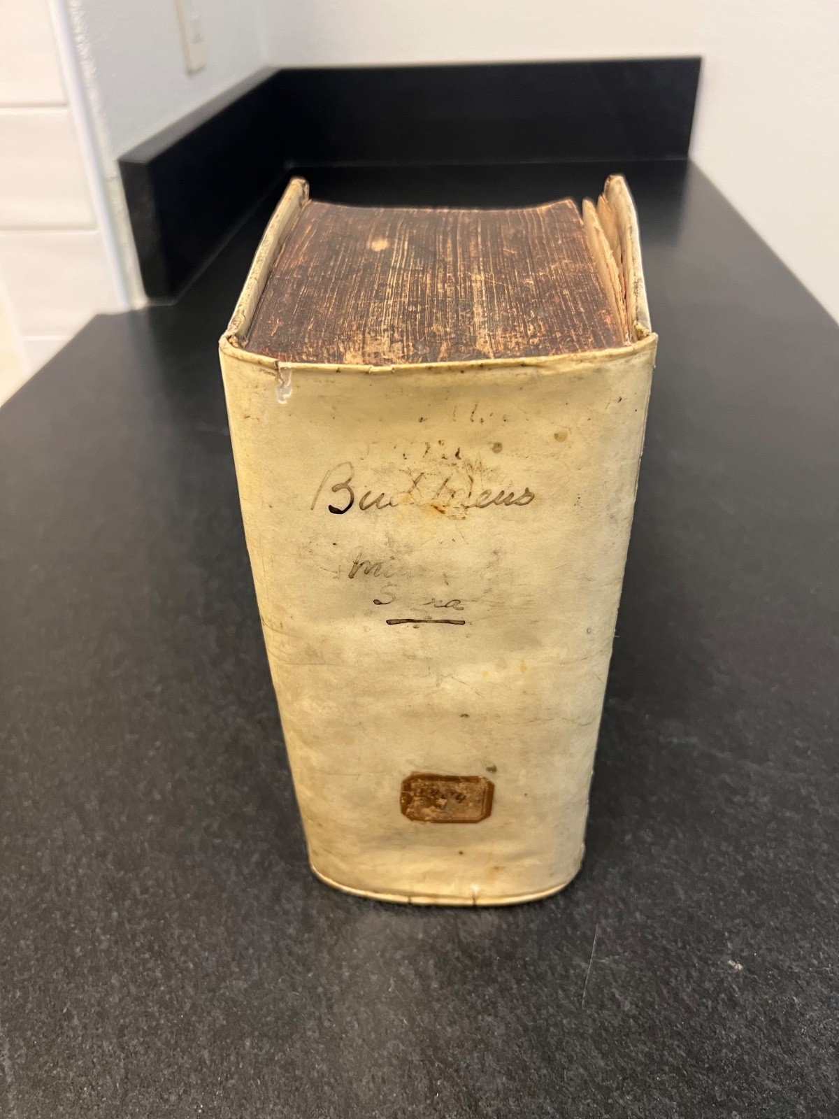 Antique Vellum Book 1727