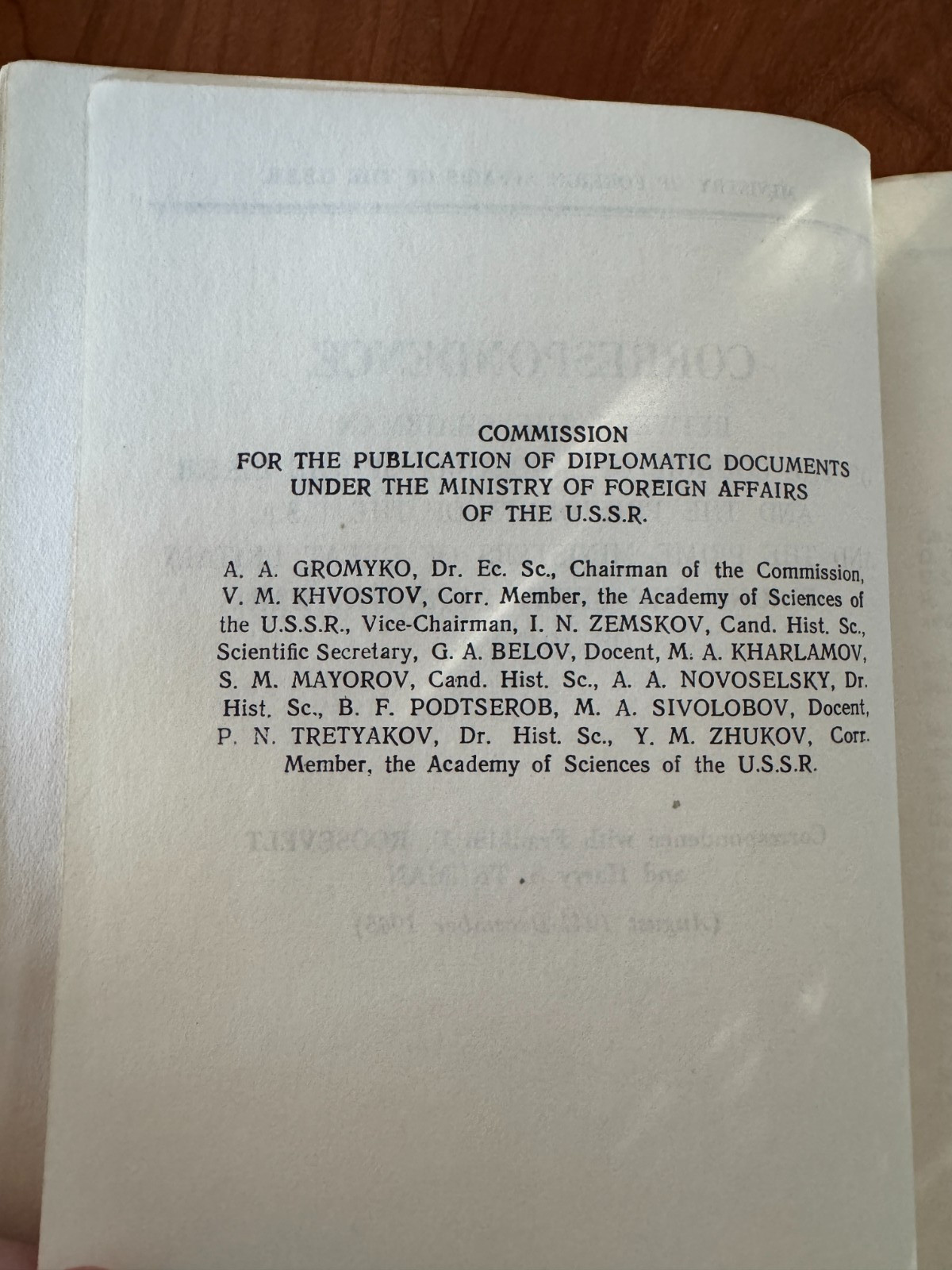 1965 Stalin’s Correspondence with Roosevelt and Truman 1941-1945 Capricorn