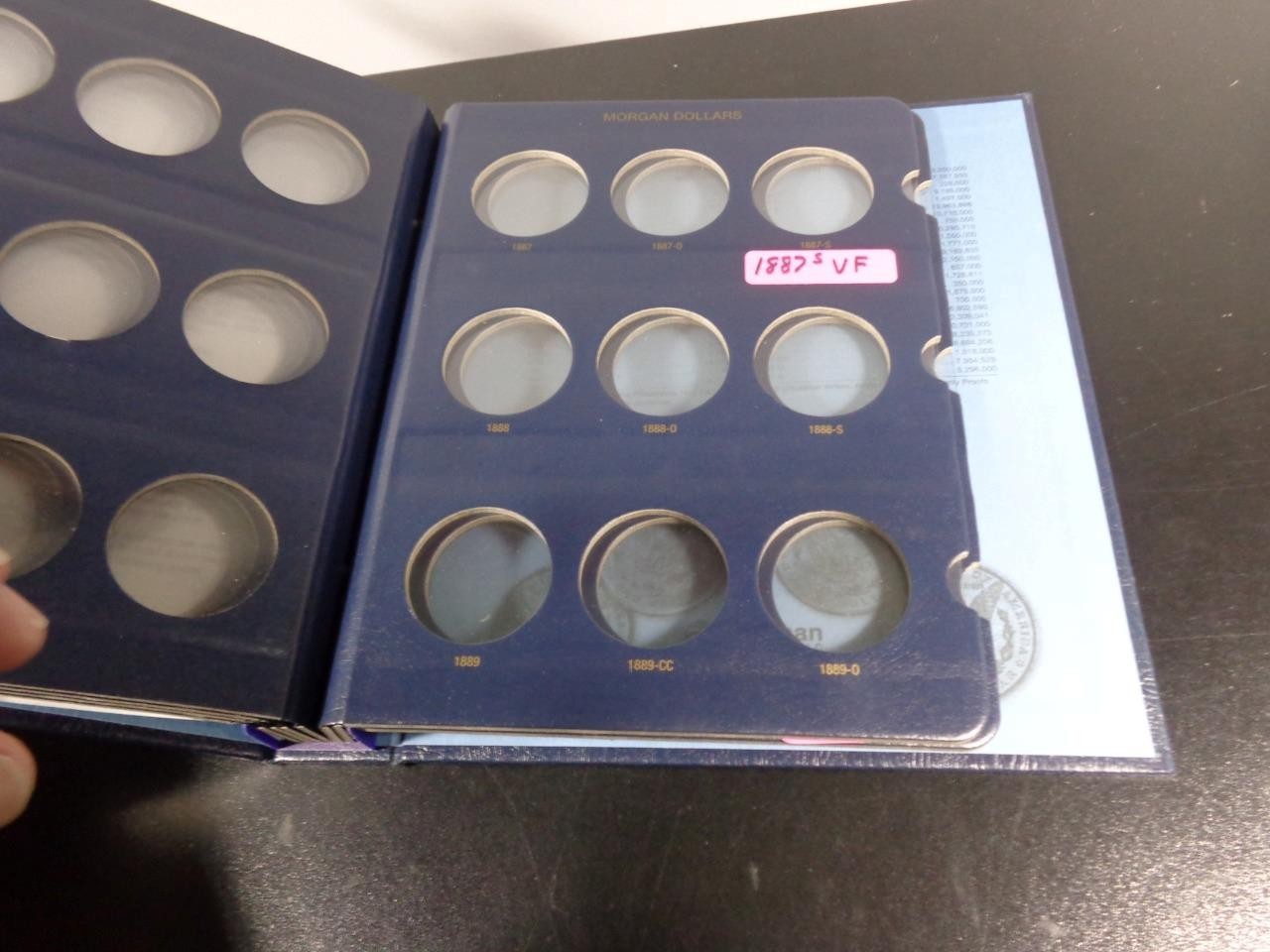 MORGAN SILVER DOLLAR COIN BOOK ALBUM 1878-1891 WHITMAN CLASSIC 9128 USED NO COIN