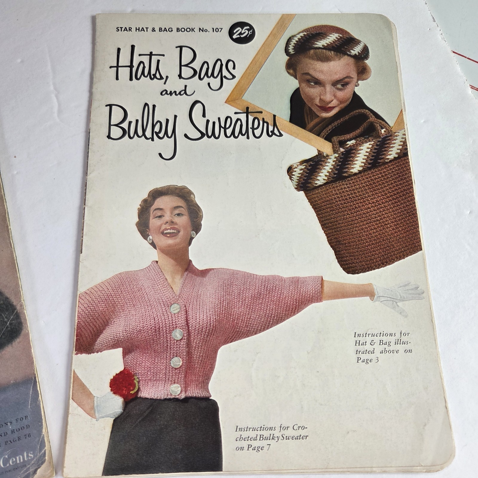 6 Crocheting/Knitting Pattern Vintage DIY Magazines 1940s-50s-60s Vogue Fashion