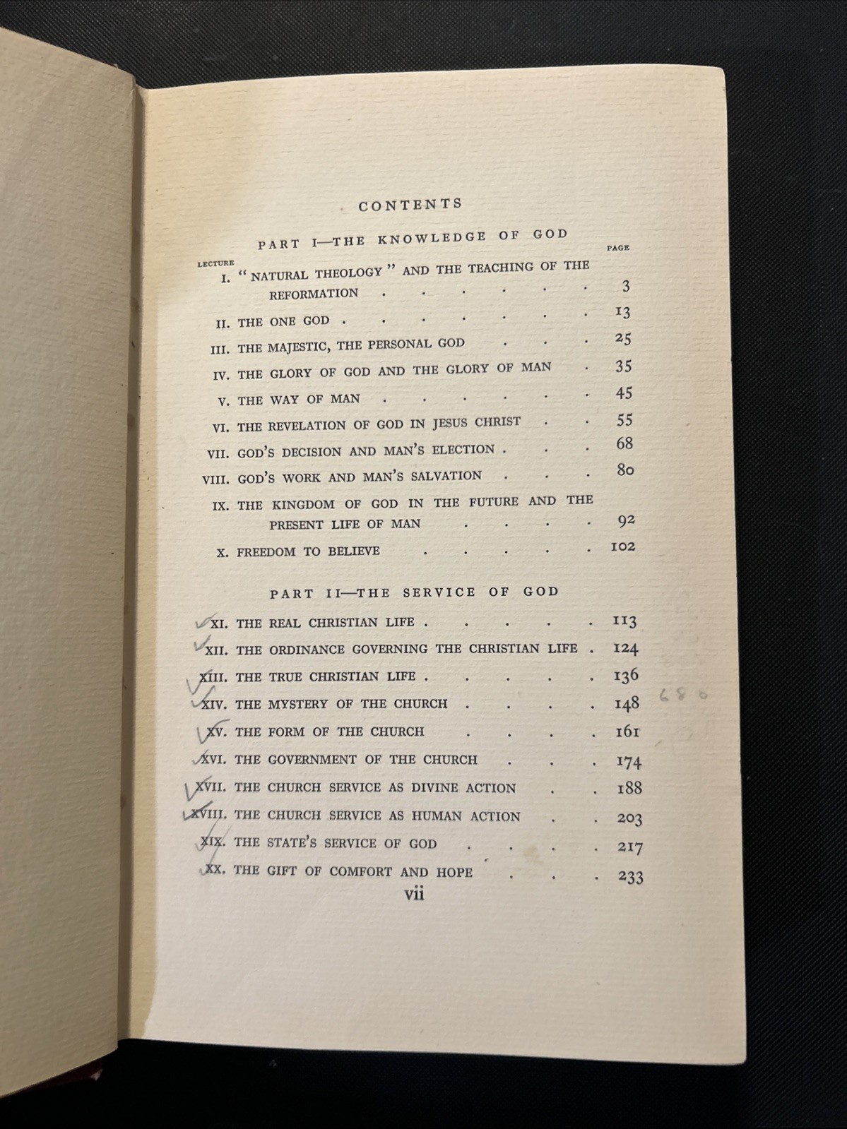 Rare Book, 1938, The Knowledge Of God And The Service Of God, Karl Barth, 1st Ed