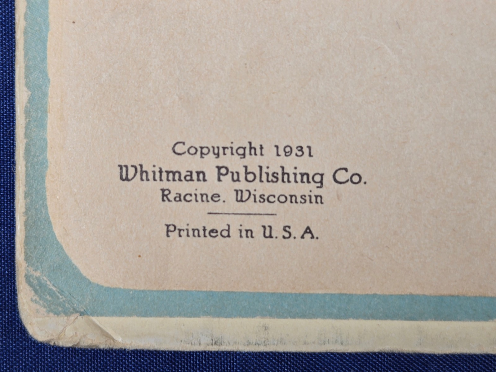 1931 Whitman Peter Pan Picture Book Illustrated – Complete, Detached Covers