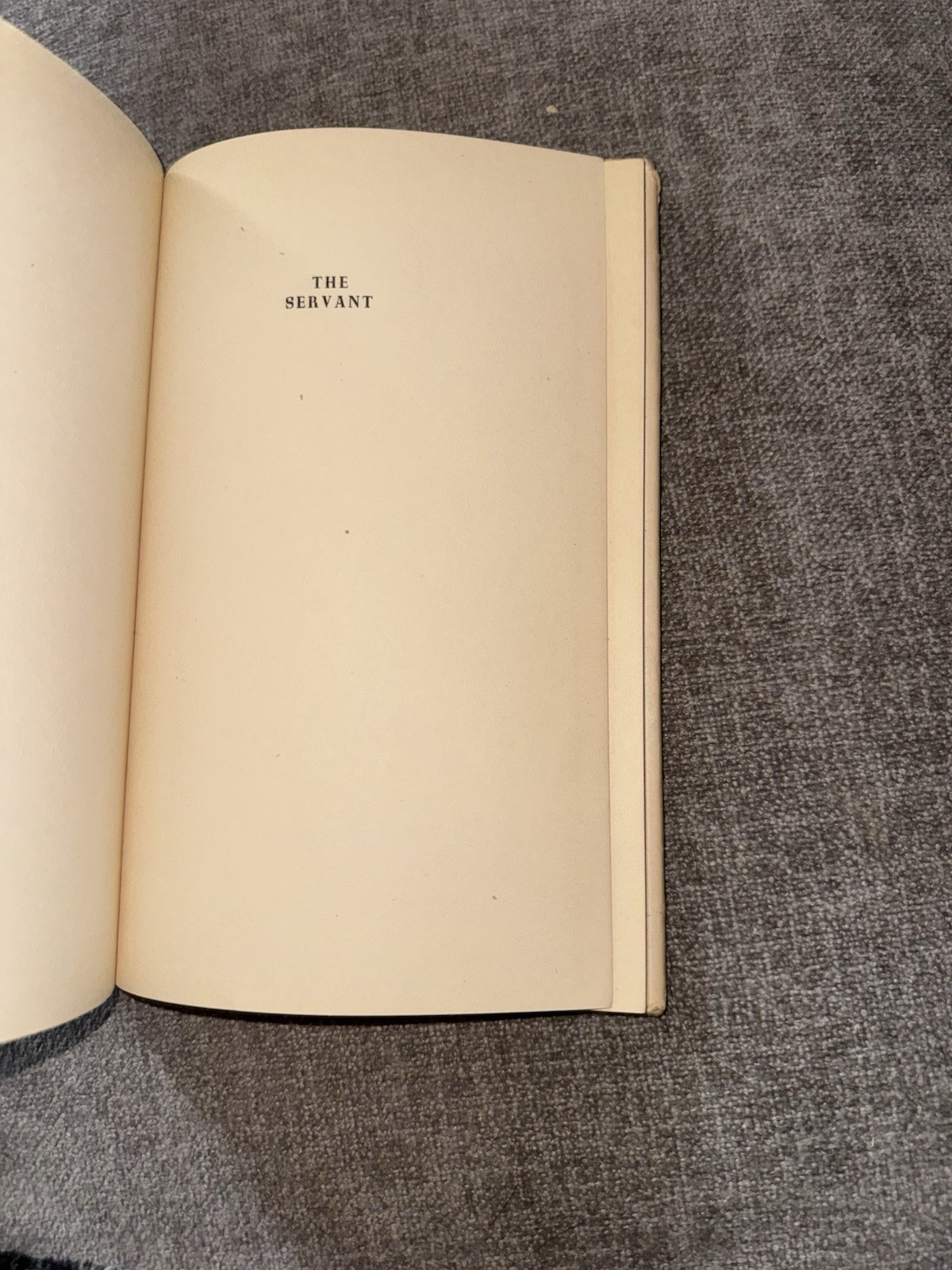 The Servant Robin Maugham 1st American Edition 1949 HC/DJ Harold Pinter Film
