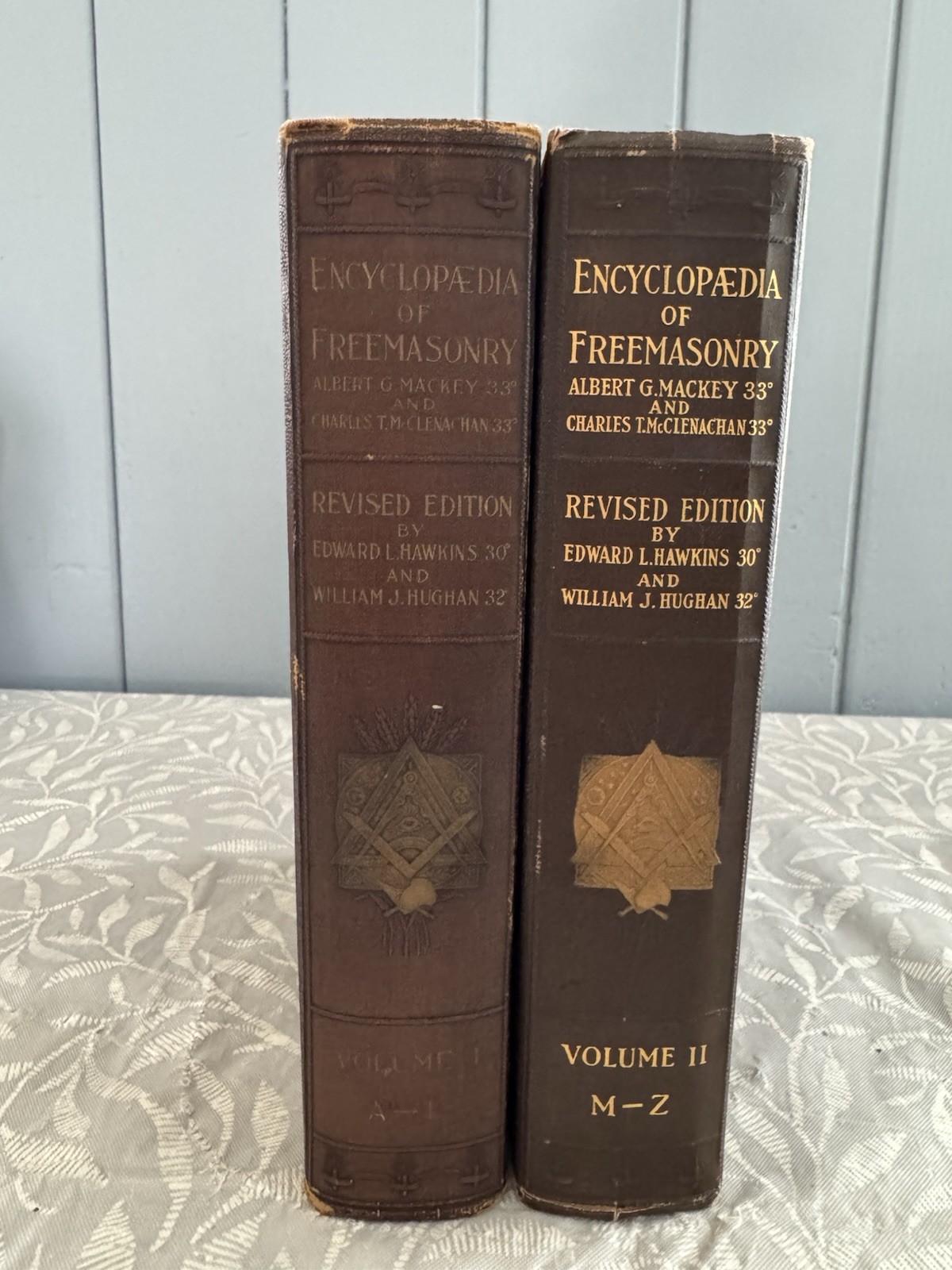 1921/1925 Encyclopedia of Freemasonry Vol I & II Mackey Hawkins Illustrated Set