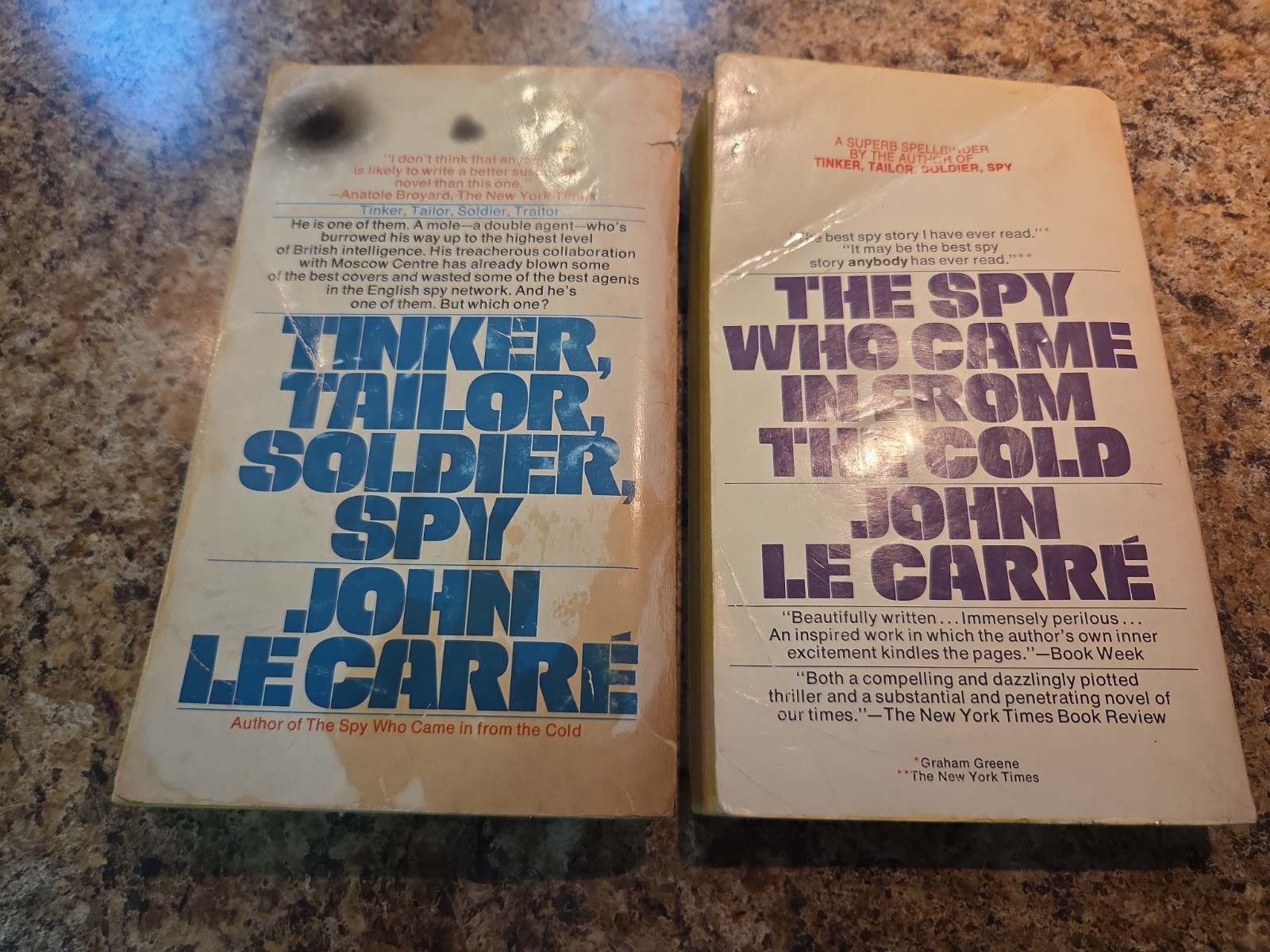 Tinker Tailor Soldier Spy & The Spy Who Came In John Le Carre Bantam Paperbacks