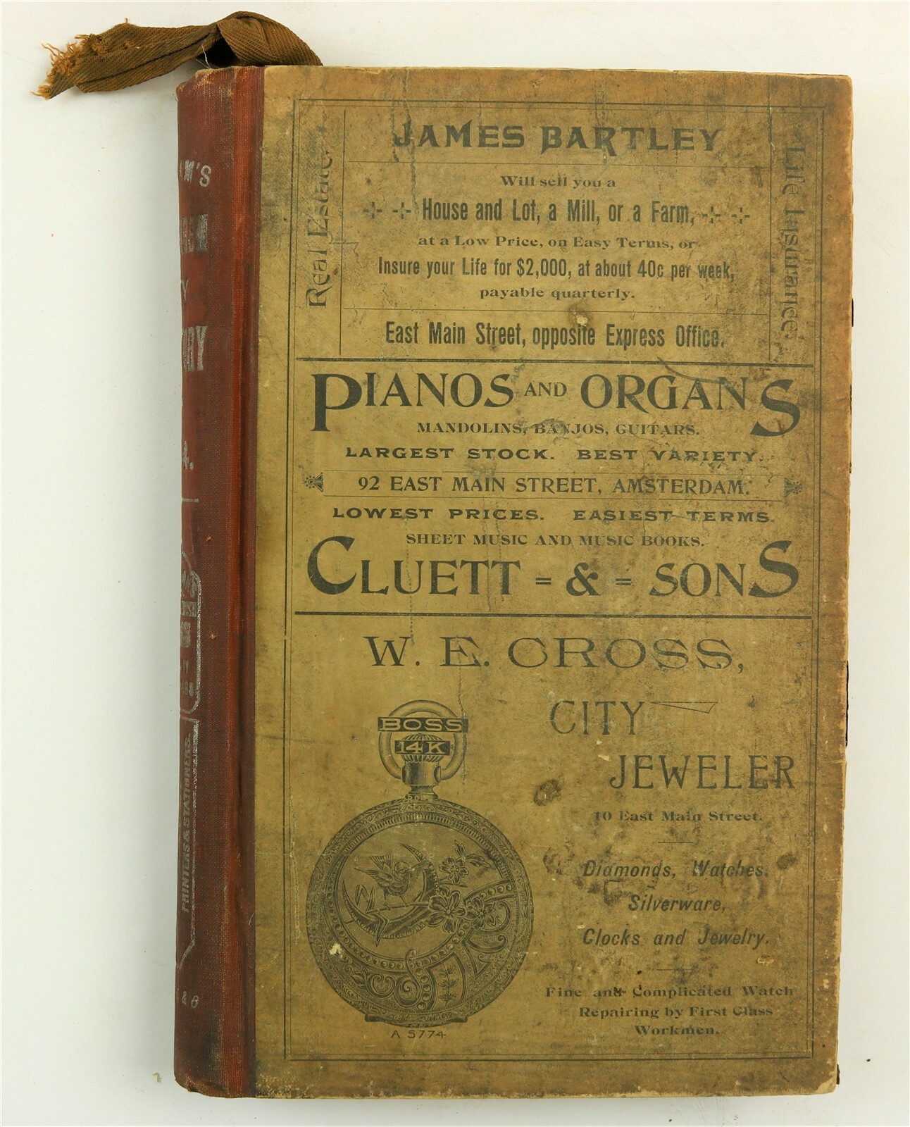 Amsterdam, NY (Montgomery County, New York) City Directory 1894 1800’s Book