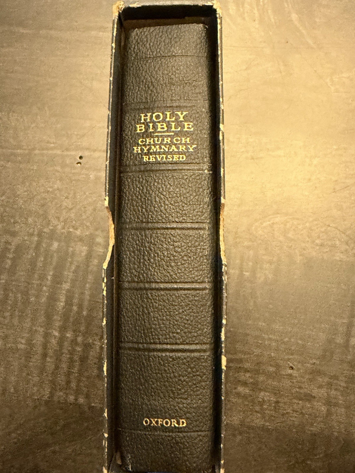 Oxford Text Bible with Revised Church Hymnary, Original Slip case, VG
