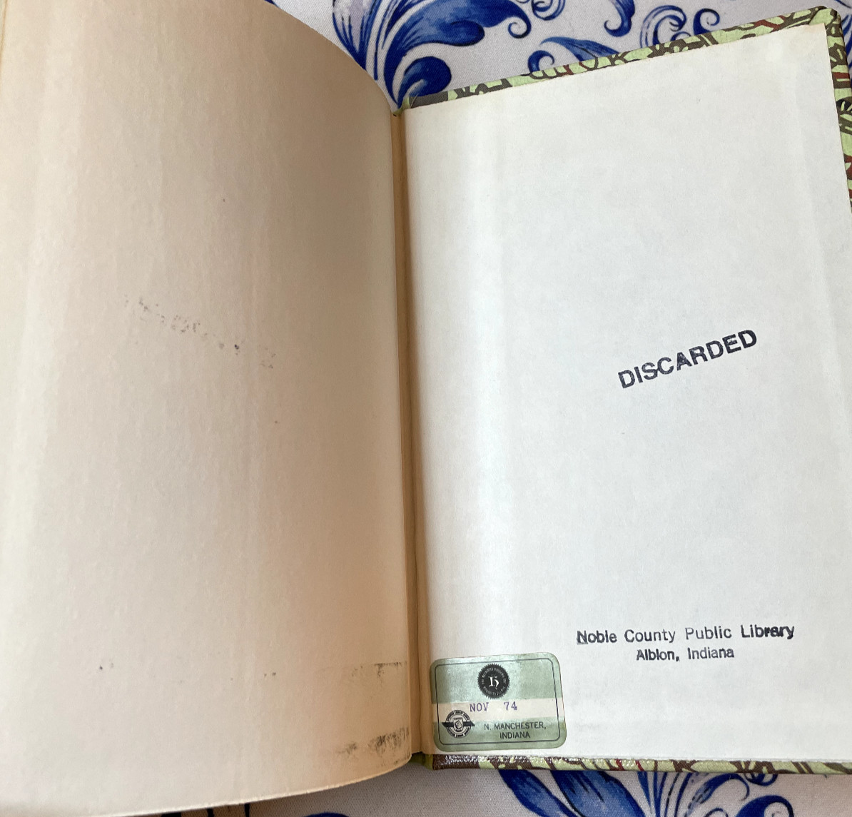By Valour and Arms, James Street, Hardback, Ex-Lib, 1944, Rebound, Fiction, CW