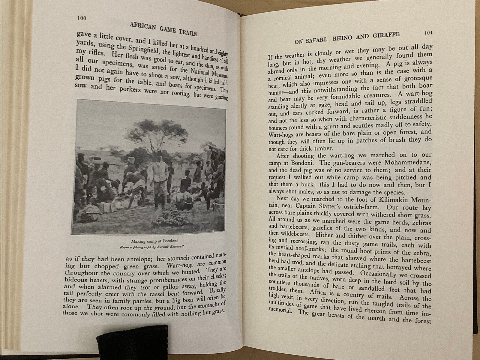 African Game Trails by Theodore Roosevelt – leather – Briar Patch Press