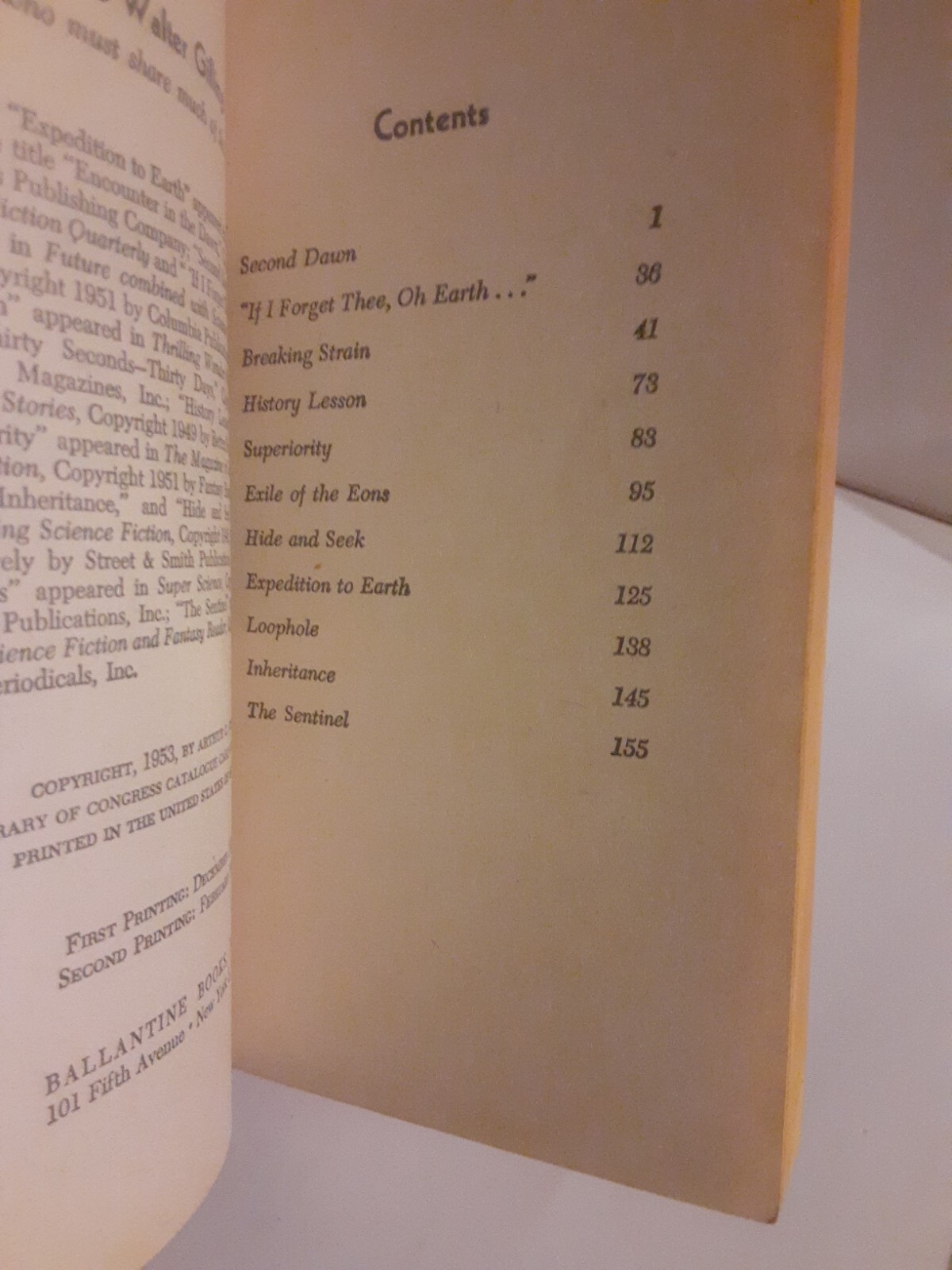 Expedition To Earth Arthur C. Clarke Vintage Ballantine 472K 1961 Second…