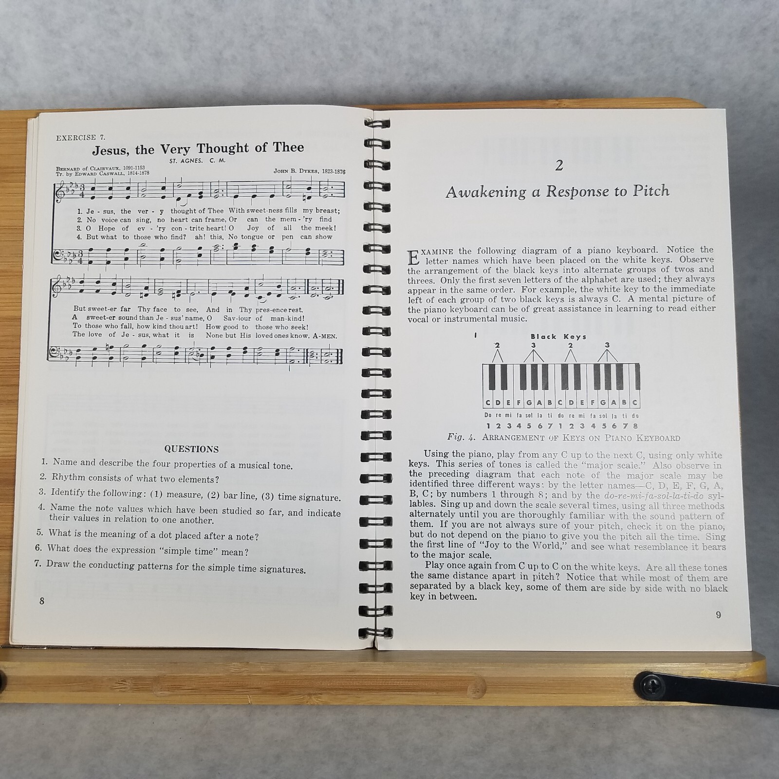 The Beginning Music Reader – 1958 Spiral Bound Paperback by James C. McKinney