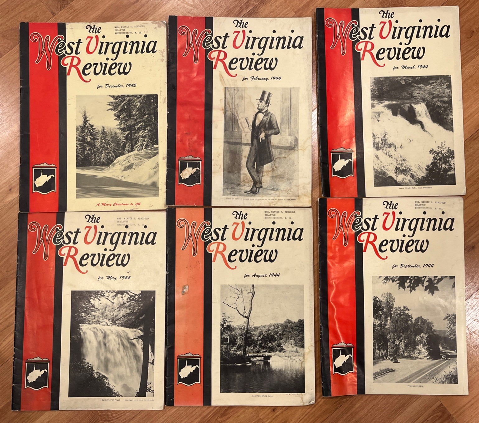 HUGE Lot of 27 THE WEST VIRGINIA REVIEW Magazines 1920’s, 1943-1947 Hard To Find
