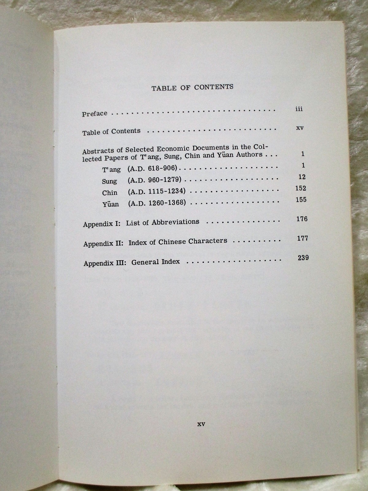 1964 Hartwell SOURCES of CHINESE ECONOMIC HISTORY 618-1368 *SIGNED & INSCRIBED*