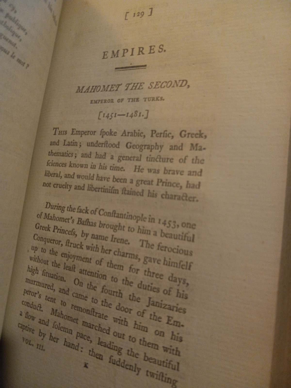 1798 ANECDOTES OF DISTINGUISHED PERSONS OF THE 15TH TO 18TH CENT ILLUST V 3 ONLY