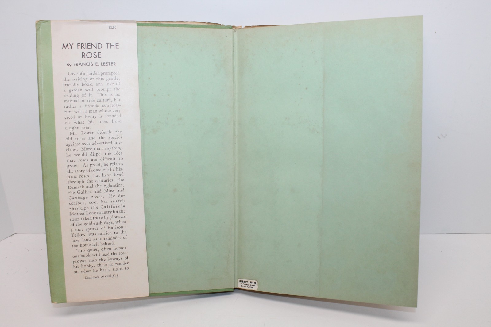My Friend the Rose by Francis E. Lester 1942 J. Horace McFarland Co