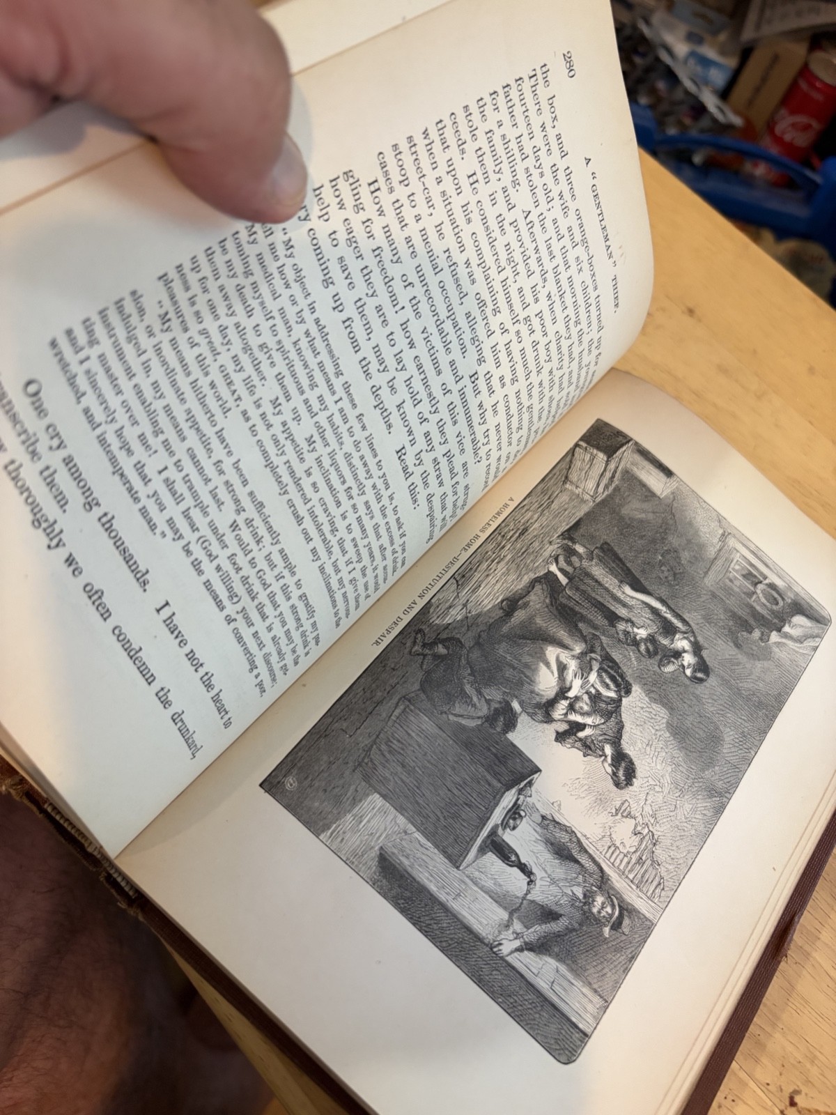 Antique Book 1883 Sunlight & Shadow John B. Gough Biography Illustrated Vintage