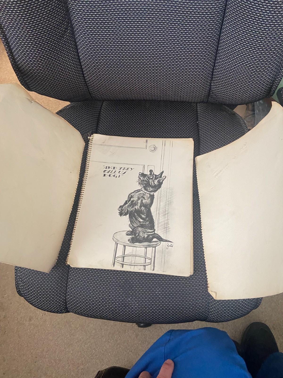 Original 1935 First Edition “DOGS” by ZITO – Spiral Bound Soft Cover Book