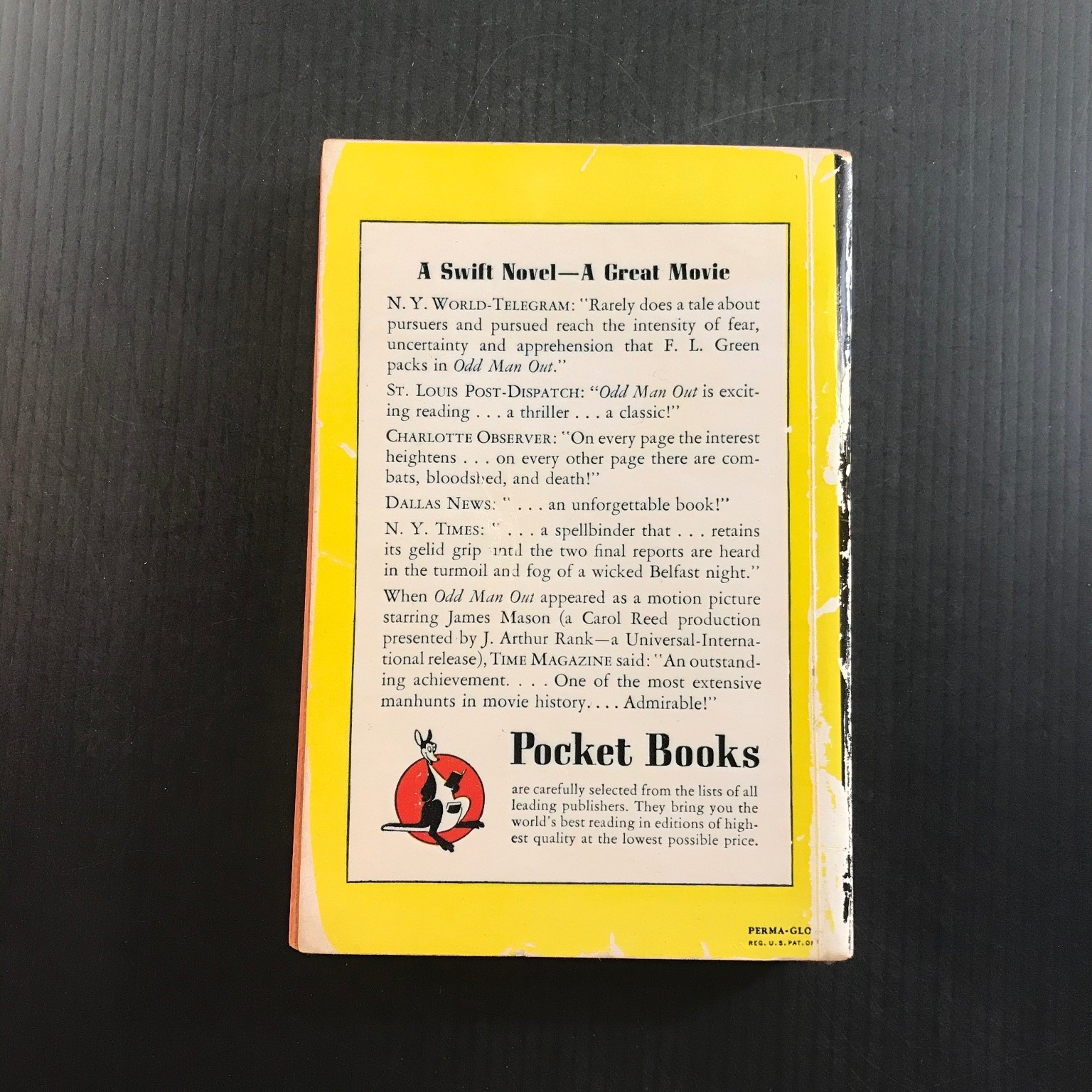 Odd Man Out F.L. Green Pocket Books 472 1947 Film Tie-in Paperback