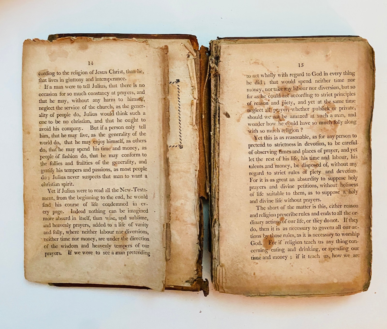 1808 Serious Call to Devout & Holy Life by William Law New Hartford CT Bookplate