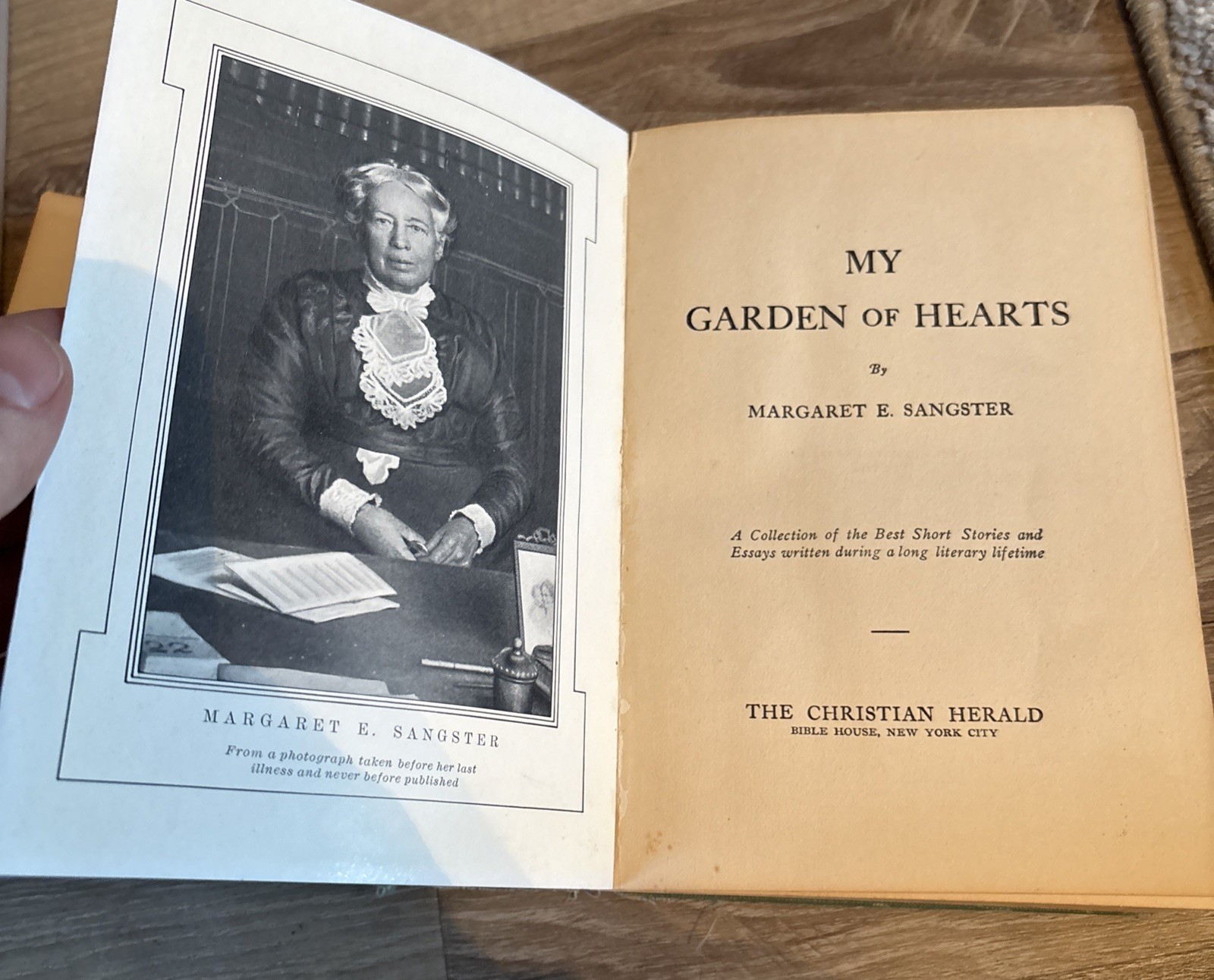 My Garden of Hearts Margaret E. Sangster The Christian Herald 1913 hardcover