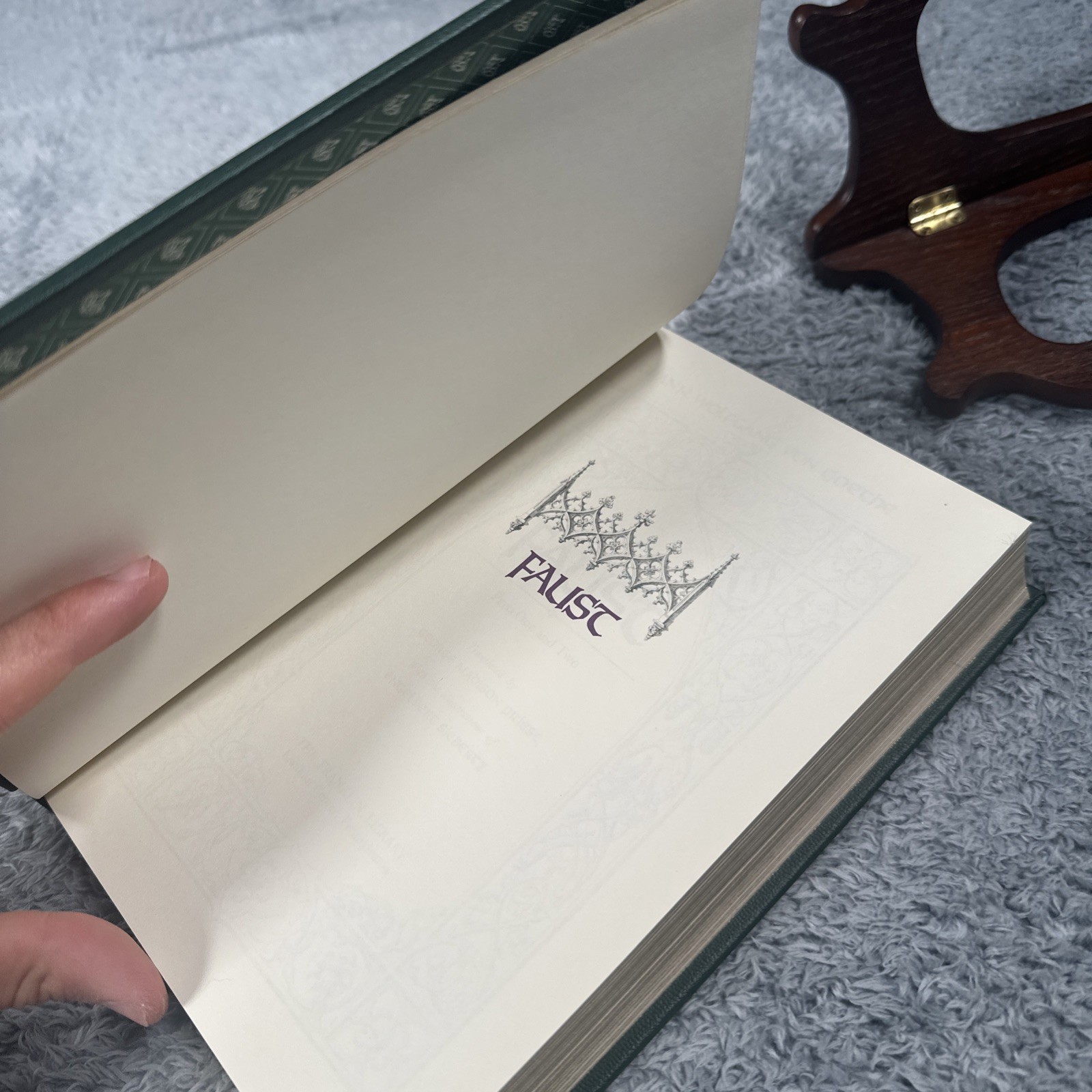 Faust by Johann Wolfgang Von Goethe The Franklin Library 1981 Hardcover Book