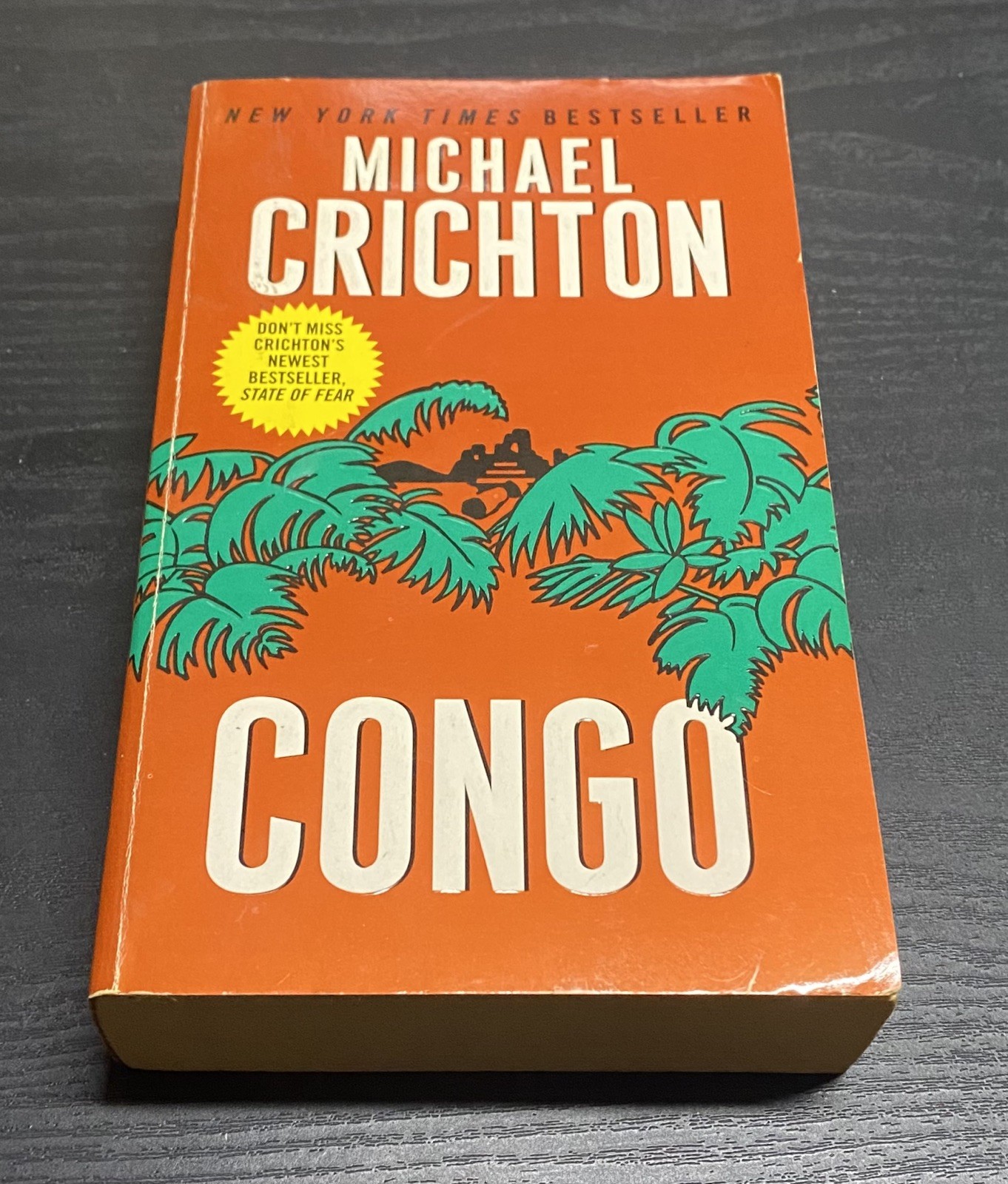 Michael Crichton, Congo – 1st edition, 9th print GREAT COND