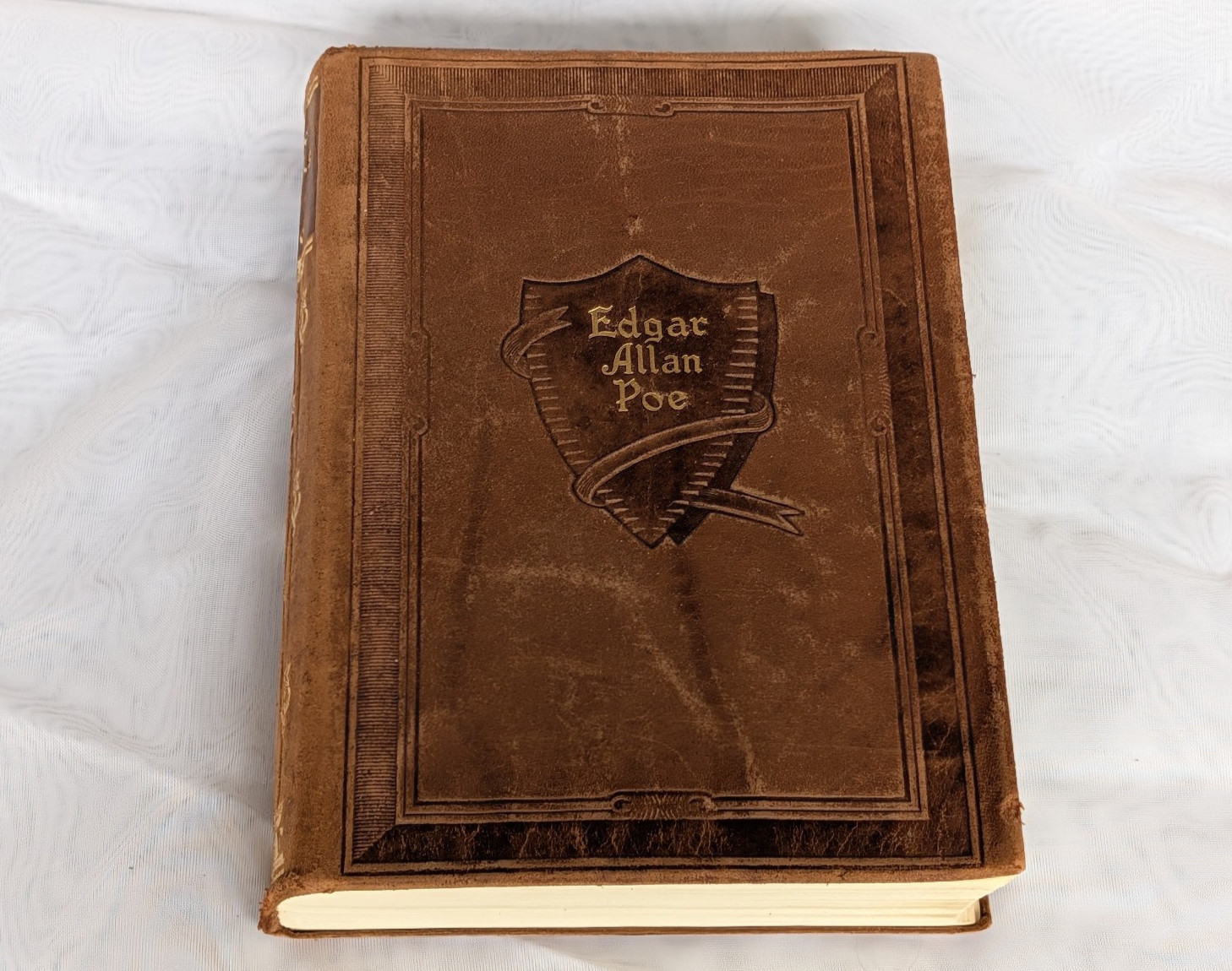 The Works of Edgar Allan Poe in One Volume, 1927, Walter J. Black, Leather Bound