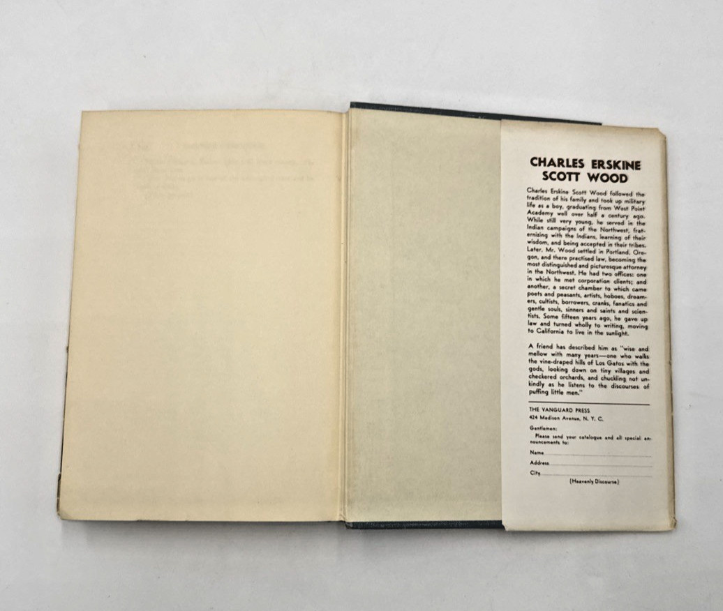 Heavenly Discourse Charles Erskine Scott Wood HCDJ 1960