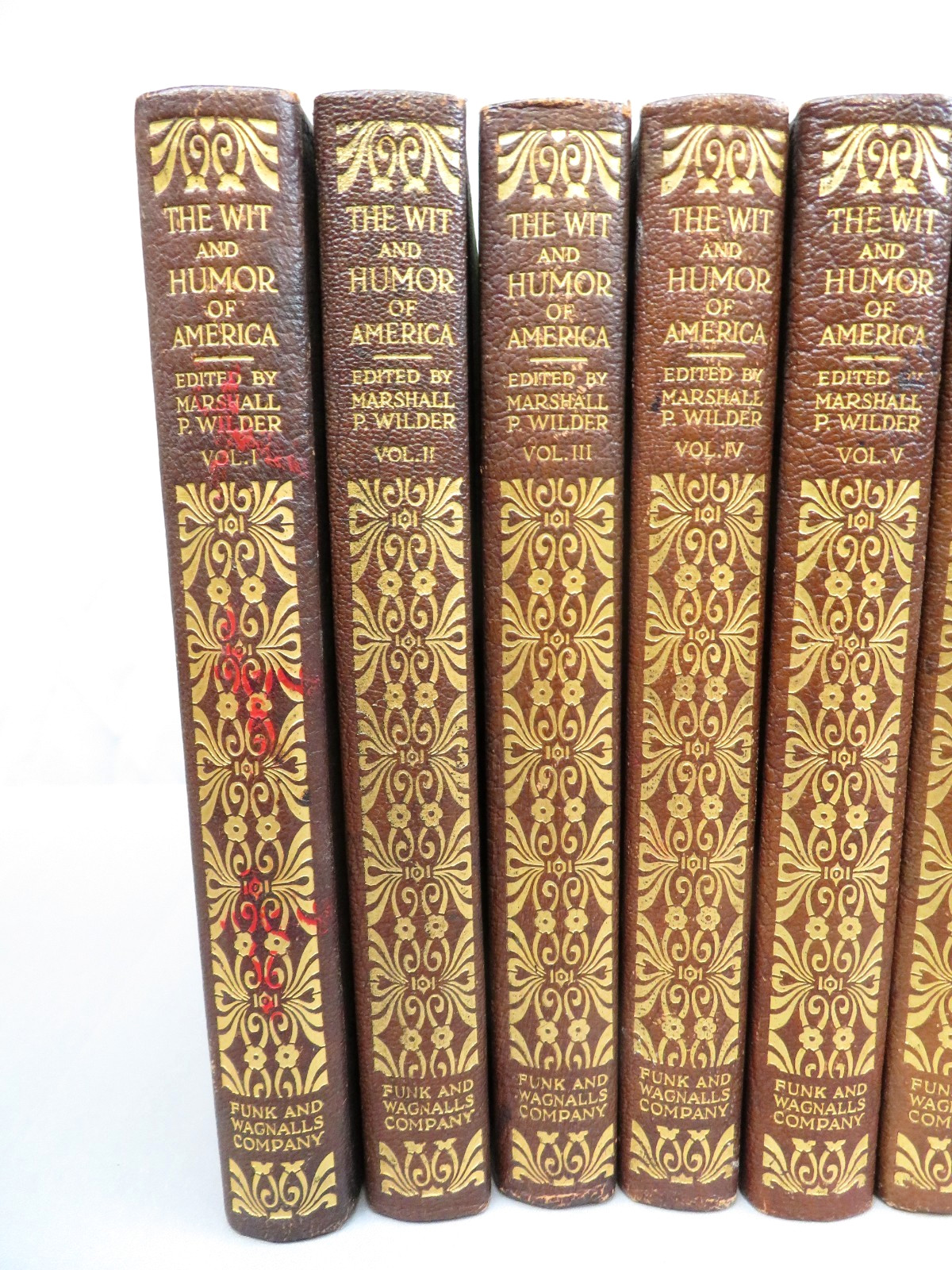Complete 10 Vol Set The Wit and Humor of America Marshall P Wilder 1911 Funk & W