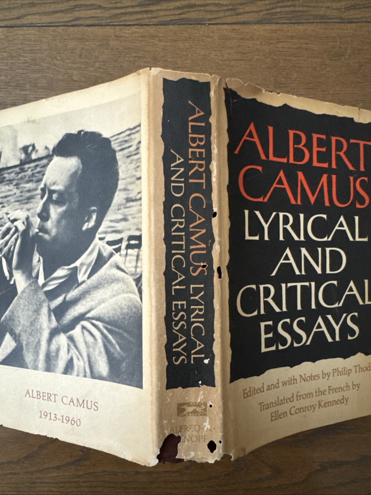 Lyrical & Critical Essays Albert Camus 1968 HARDCOVER BOOK Knopf