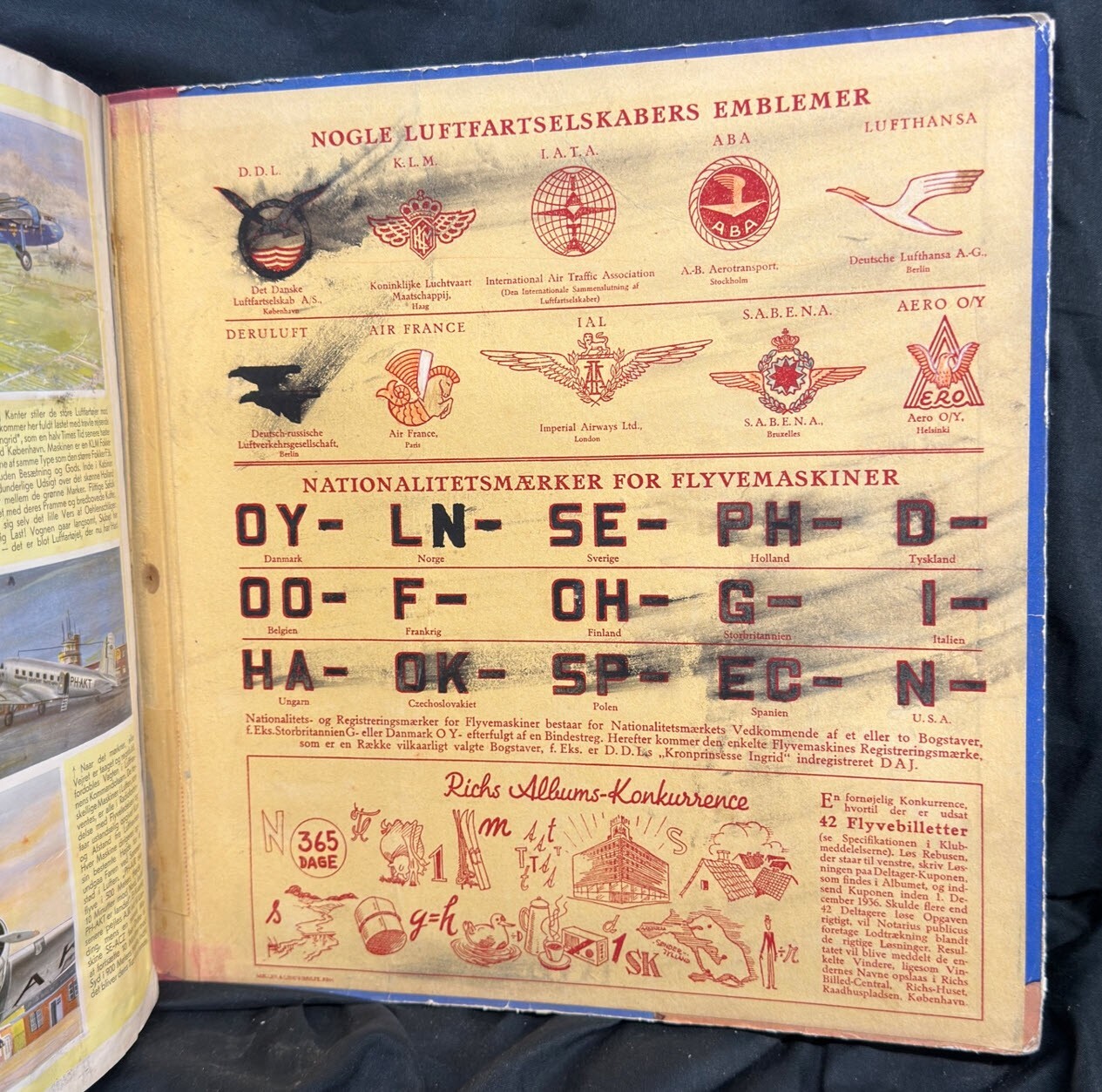 c 1940’s – “Paa Rejse med Richs.” It is a collection of 220 stickers
