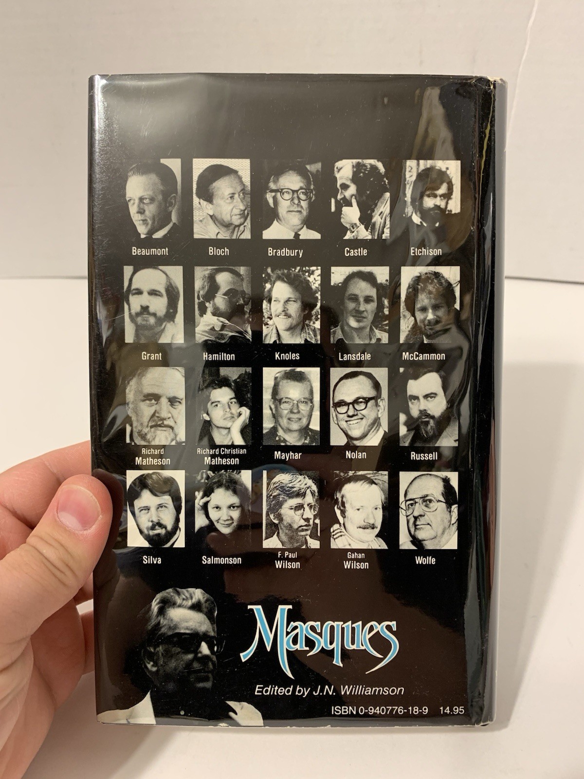 1984 “Masques” J.N. Williamson Signed & Inscribed 1st Edition