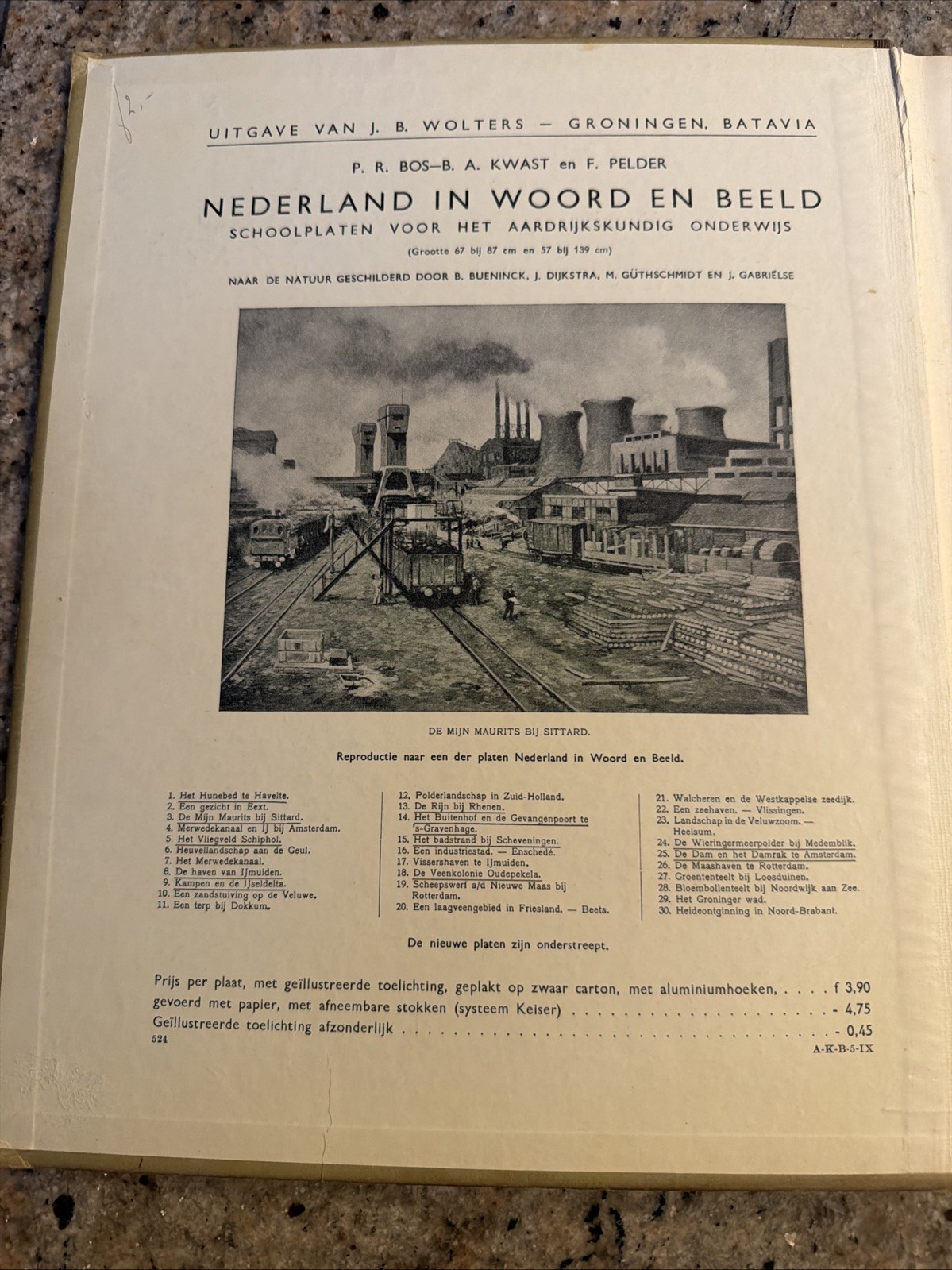 Vintage Kleine Schoolatlas der gehele aarde 1938 – Netherlands World Atlas