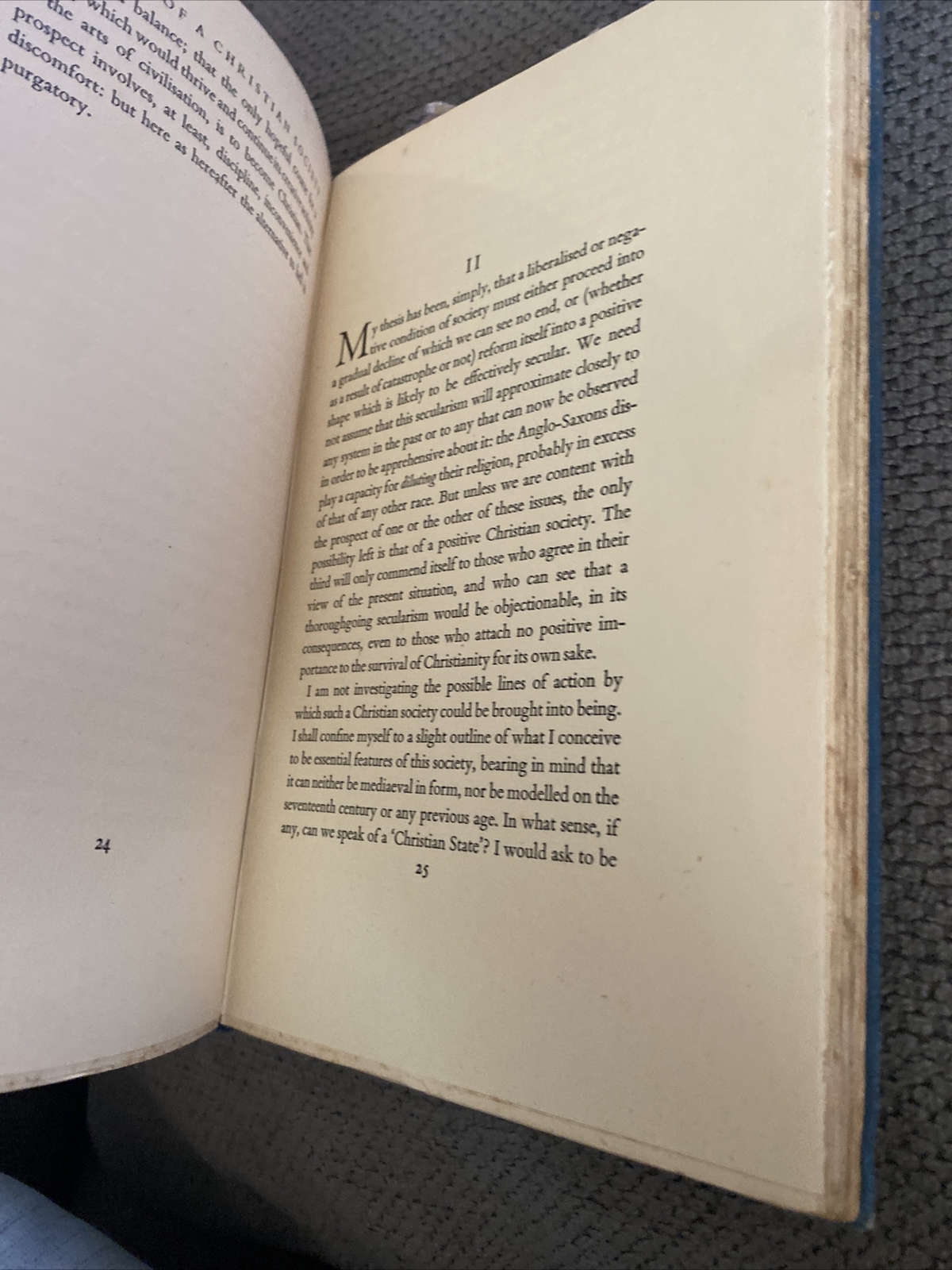 TS Eliot The Idea of a Christian Society RARE 1939 HARDBACK ( 2nd impression )