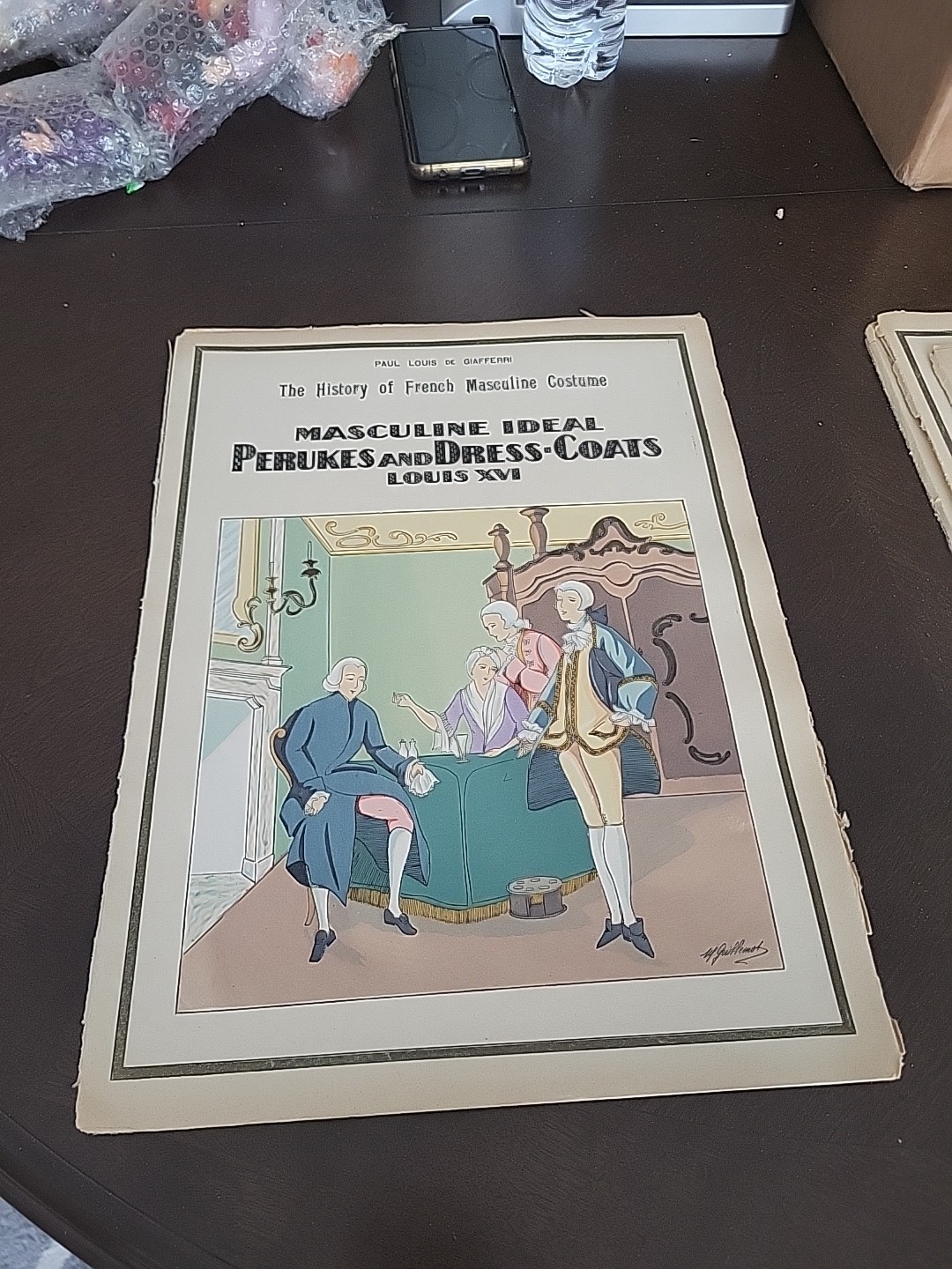 The History of French Masculine Costume Masculine Ideal Perukes And Dress-Coats