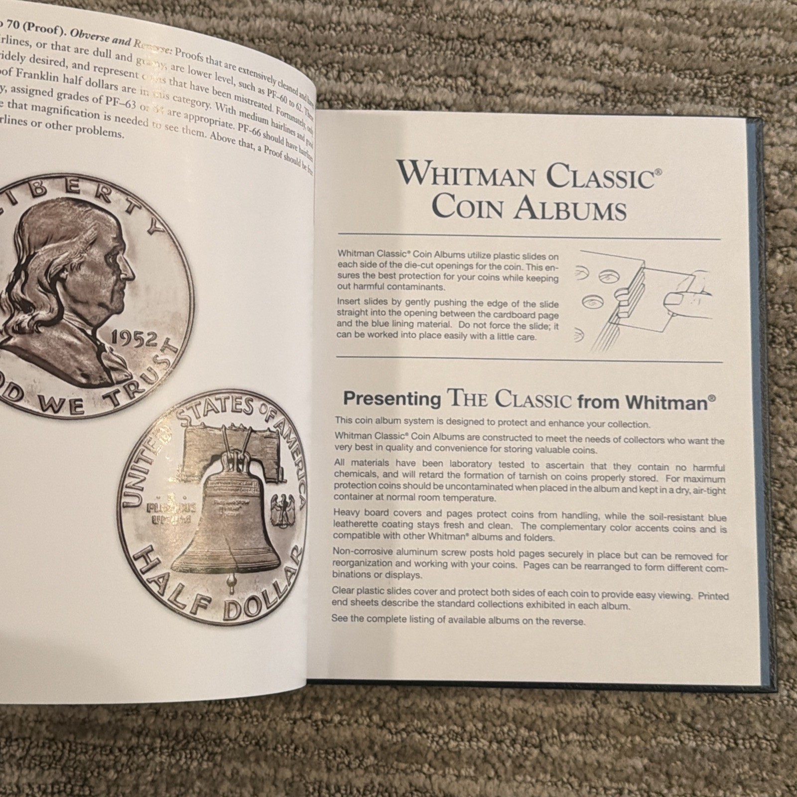 New Whitman Classic Album Franklin Half Dollars 1948-1963 #9126 No Coins Incl.