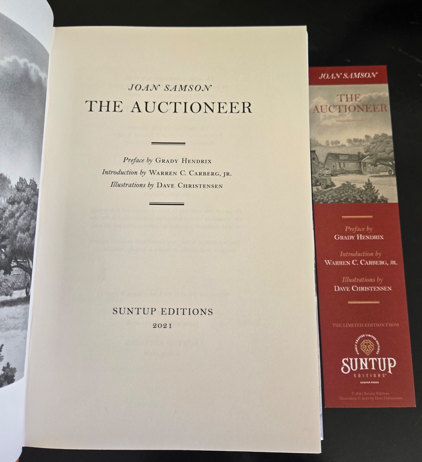 Joan Samson The Auctioneer HC Suntup Signed Limited edition Artist Book NEW OOP