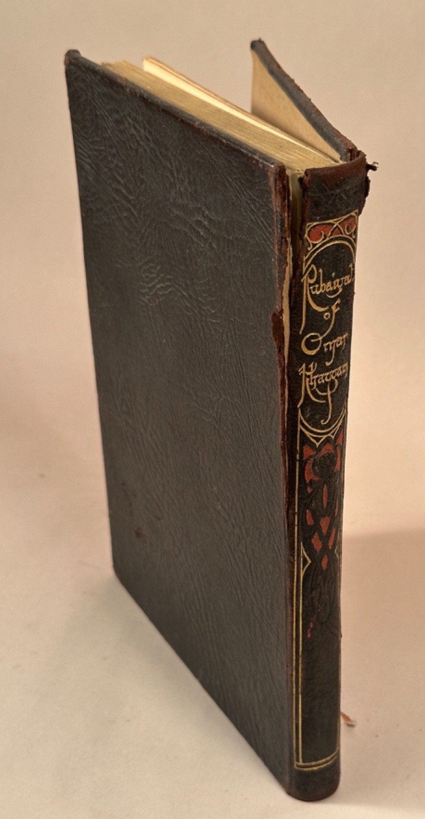 Rubaiyat of Omar Khayyam Book, Embossed, Leather Bound, Embossed Cover